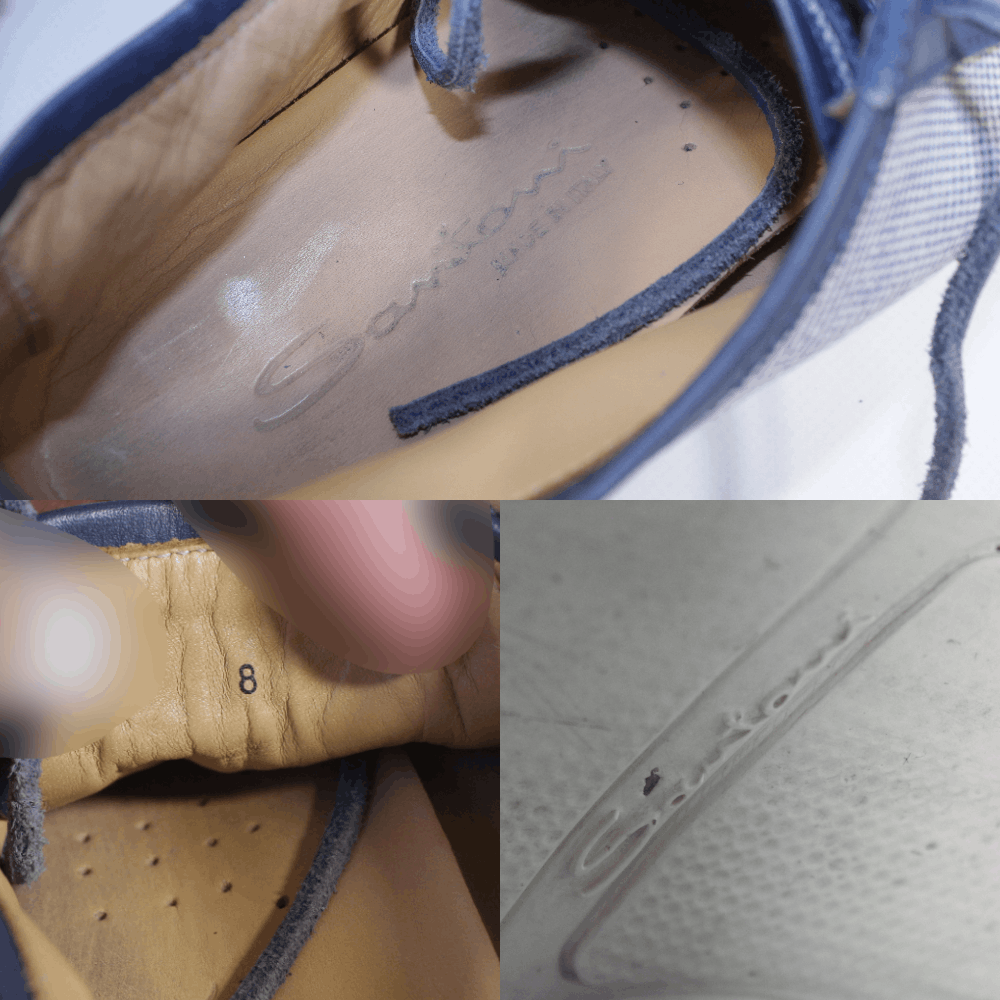 Santoni Texture Low Sneakers Size US 9 / EU 42 - 10 Thumbnail
