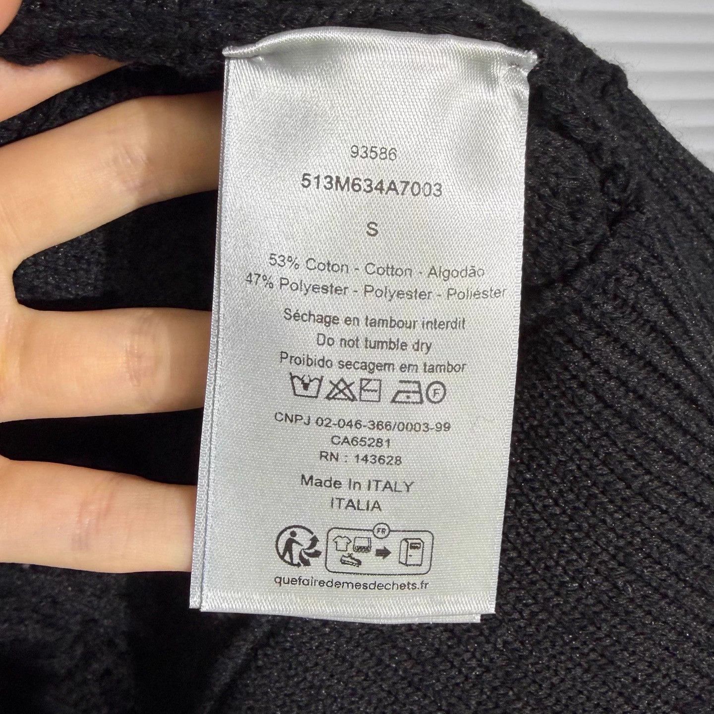 Dior DIOR Essentials 25 new black knit sweater S Size US S / EU 44-46 / 1 - 4 Thumbnail