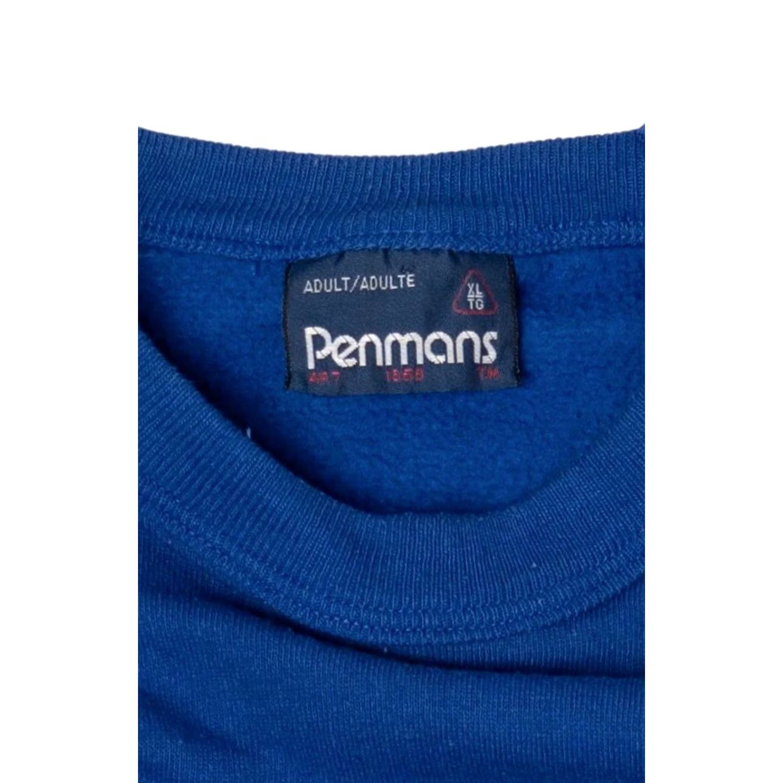 Vintage VINTAGE Penman's Sweatshirt Adult X-Large Blue Canada 1990s Raglan Loon Lodge Size US XL / EU 56 / 4 - 3 Thumbnail