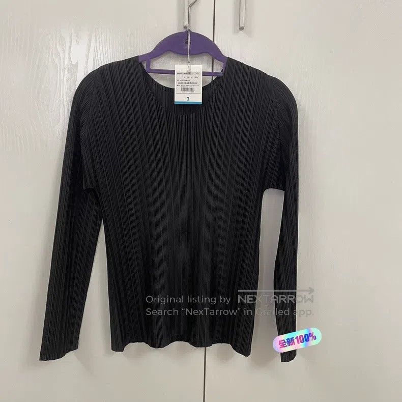 Issey Miyake Issey Miyake Black Long Sleeve Shirt Size L / US 10 / IT 46 - 1 Thumbnail