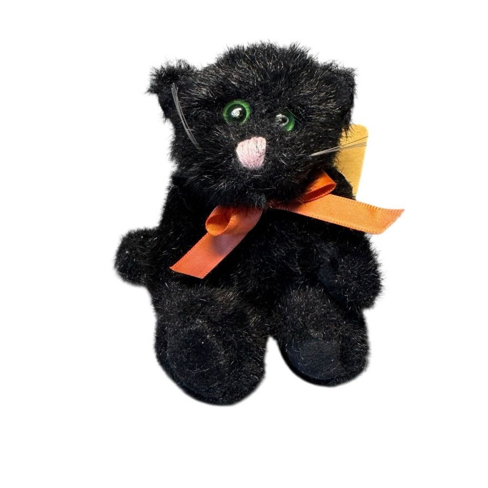 Other NWT New Vintage 1990 Boyds Bears Poe Black Halloween Cat Size ONE SIZE - 1 Thumbnail