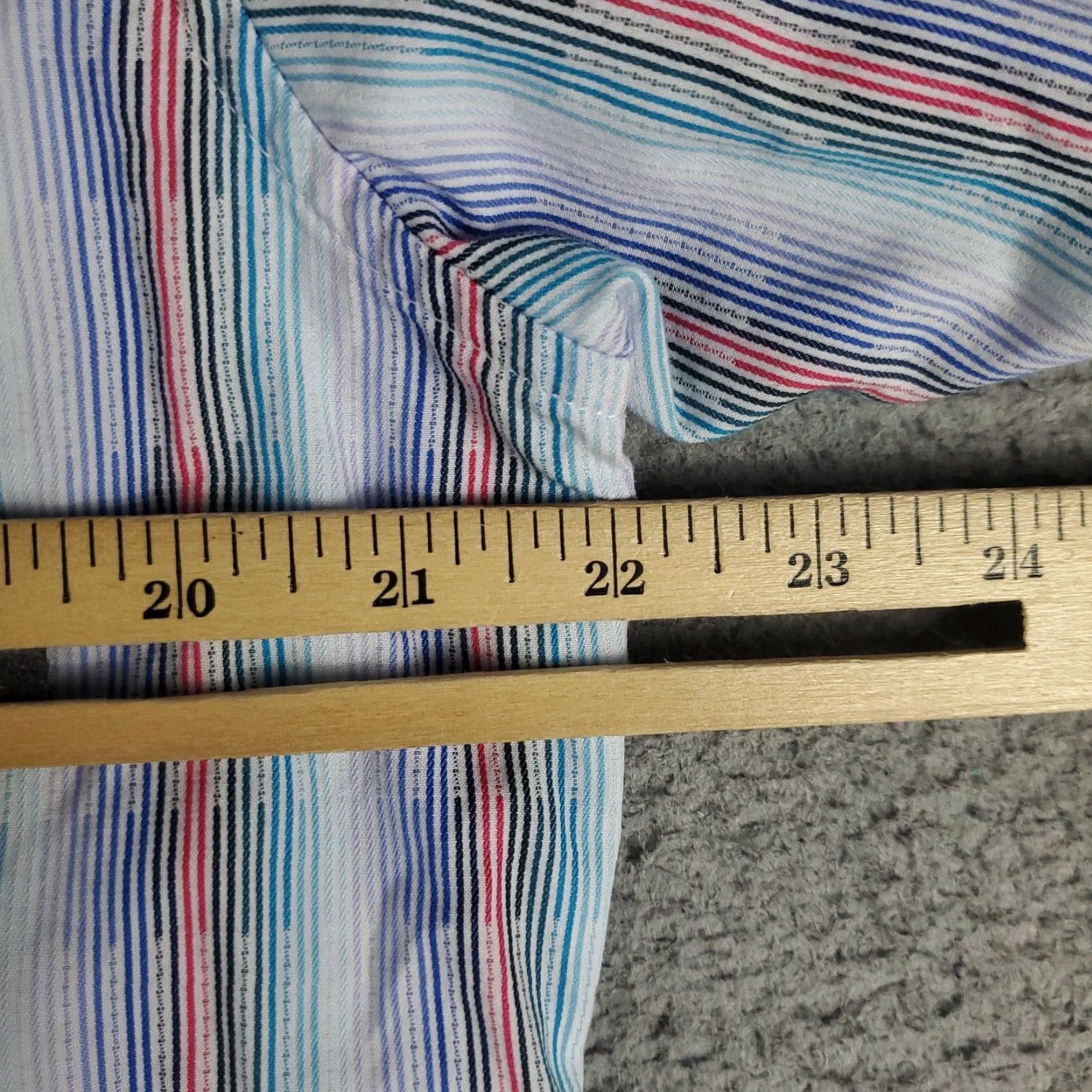 Robert Graham Robert Graham Shirt Mens Size Medium Blue Striped Button Up Short Sleeve Size US M / EU 48-50 / 2 - 7 Thumbnail