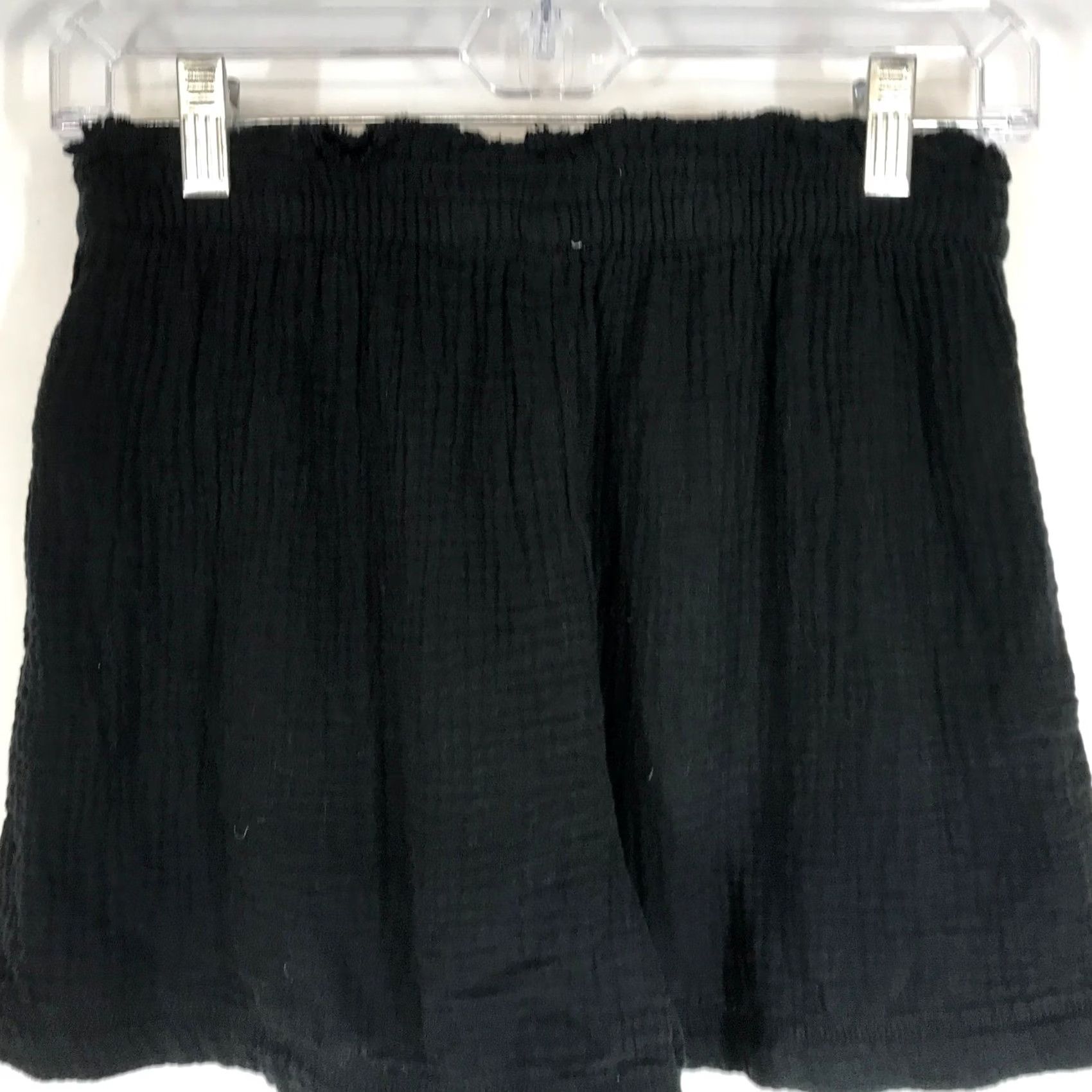 Vintage Aerie Shorts Womens Small Black Gauze Elastic Waist Boho Casual Beach Loungewear Size 28" / US 6 / IT 42 - 5 Thumbnail
