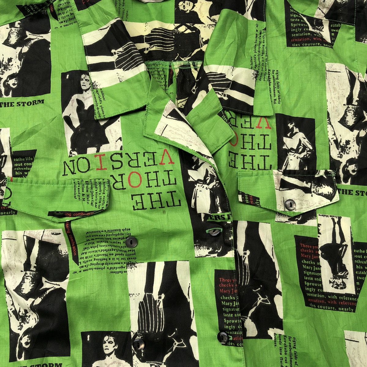 Yohji Yamamoto Japanese Mercredi Yoshimura Perfect Artwork Button Shirt Tee Size US M / EU 48-50 / 2 - 8 Thumbnail