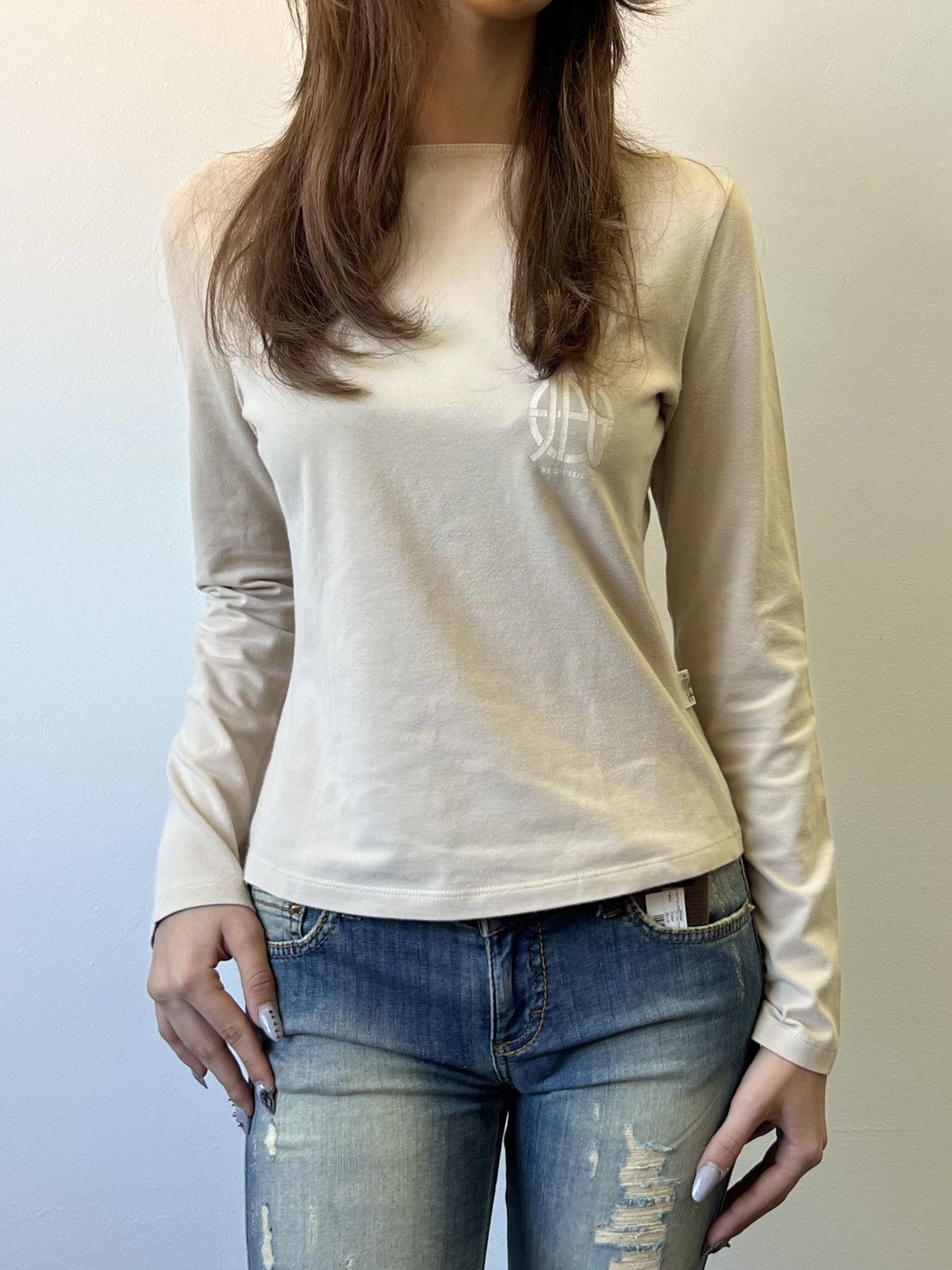 Jean Paul Gaultier 1997 Jean Paul GaultierJPG jeans long sleeve blouse shirt Size S / US 4 / IT 40 - 1 Thumbnail
