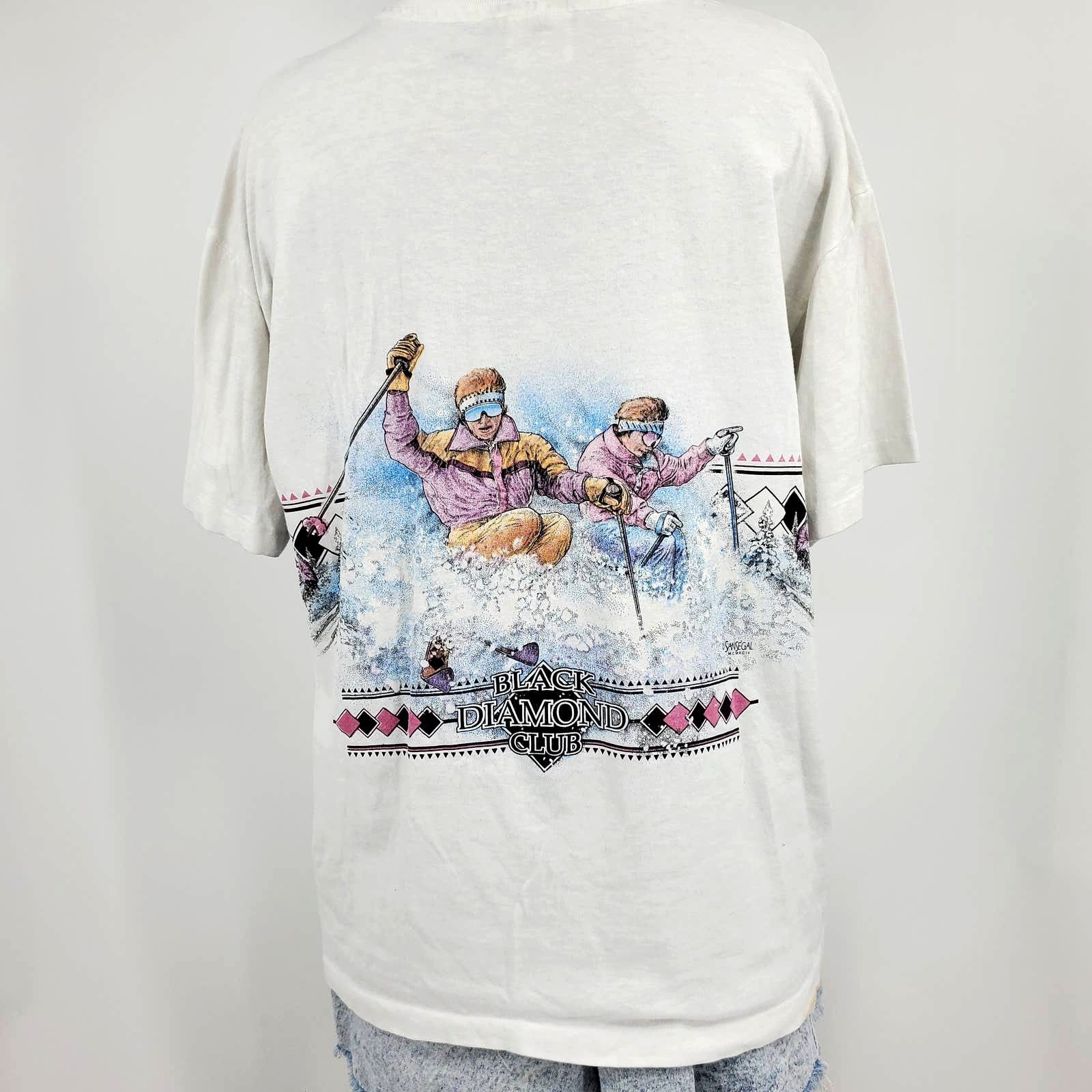 Vintage Vintage Retro 90s Single Stitch Ski Tee Turkey Chut 1096 Size US S / EU 44-46 / 1 - 2 Thumbnail