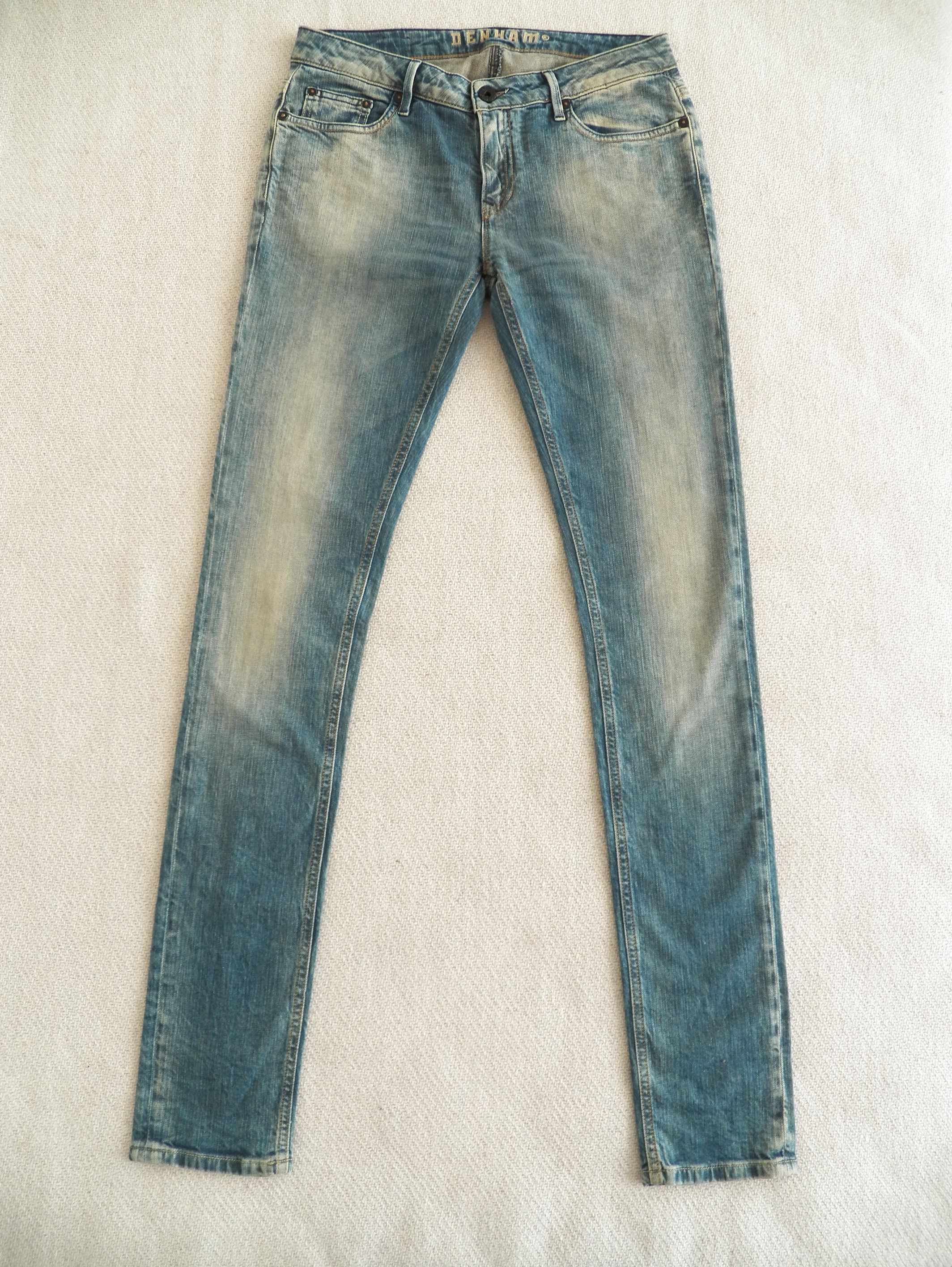 DENHAM Denham Cleaner Regular Fit Skinny Jeans W30 L34 Washed Blue Size 30" / US 8 / IT 44 - 1 Thumbnail