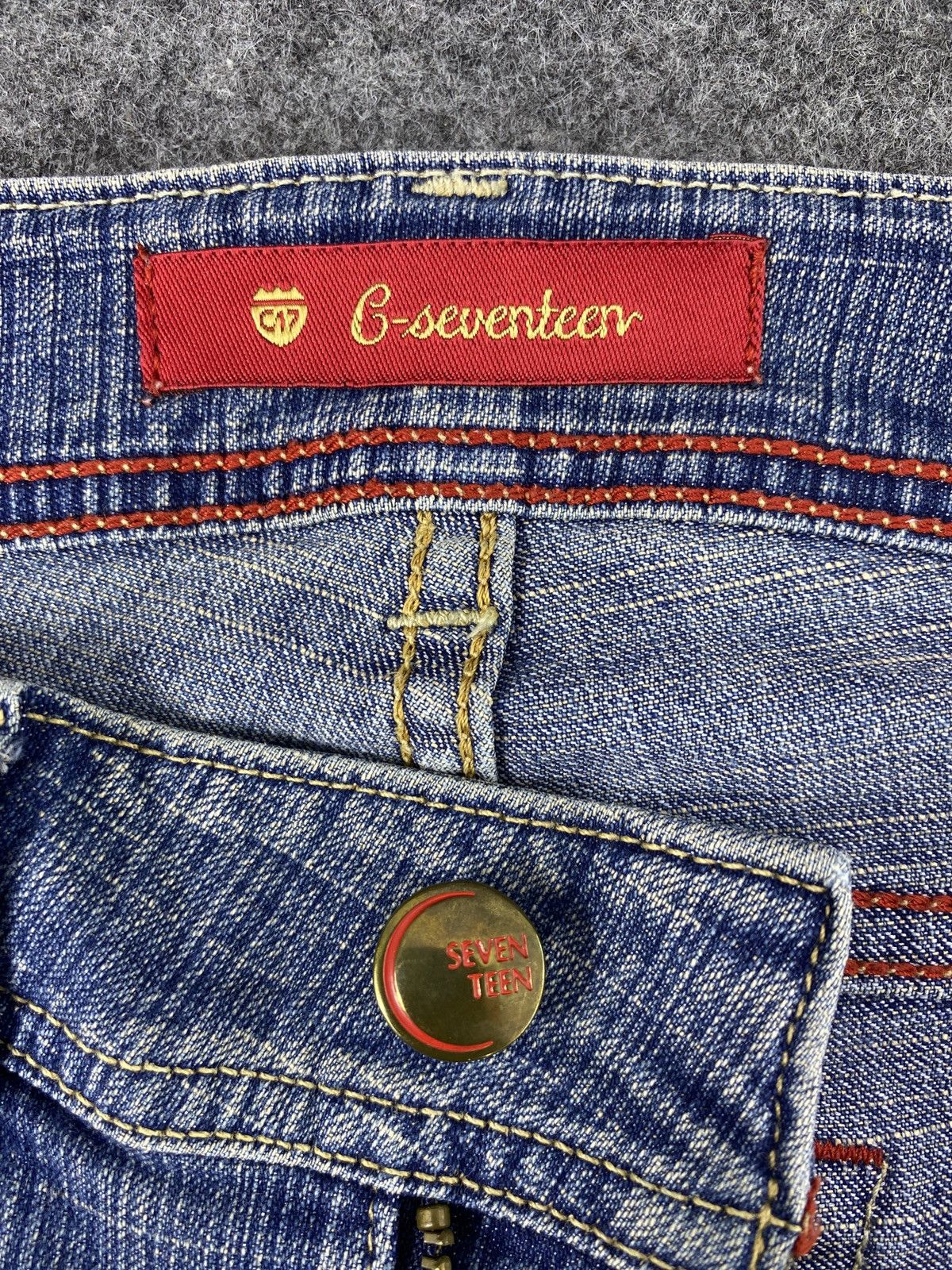 Japanese Brand Flare Jeans C-Seventeen Bootcut Denim pants - J1022 Size 27" / US 4 / IT 40 - 8 Thumbnail