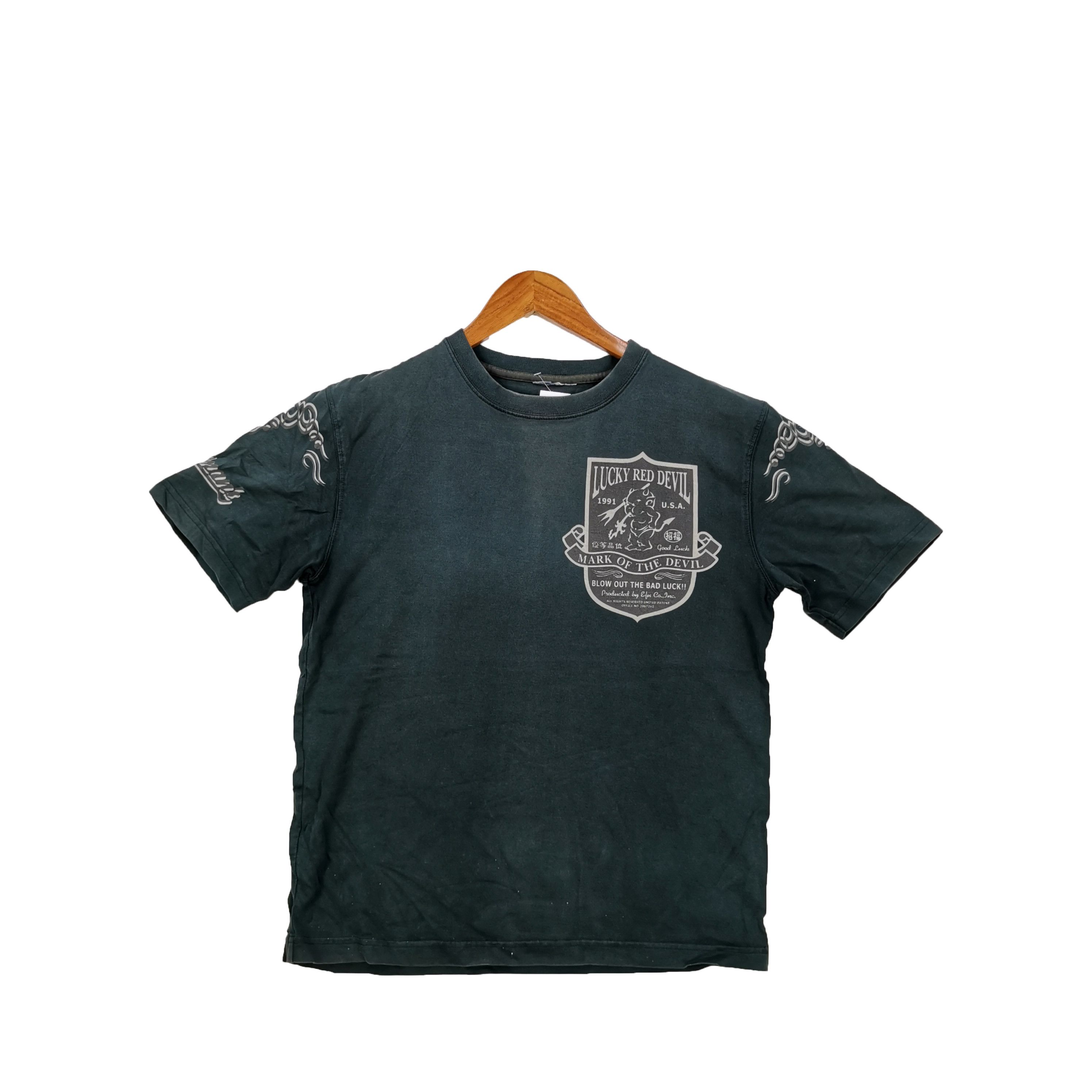 Ted Baker Vintage 90s Tedman Tshirt Lucky Red Devil Crewneck Tee Size US M / EU 48-50 / 2 - 1 Thumbnail