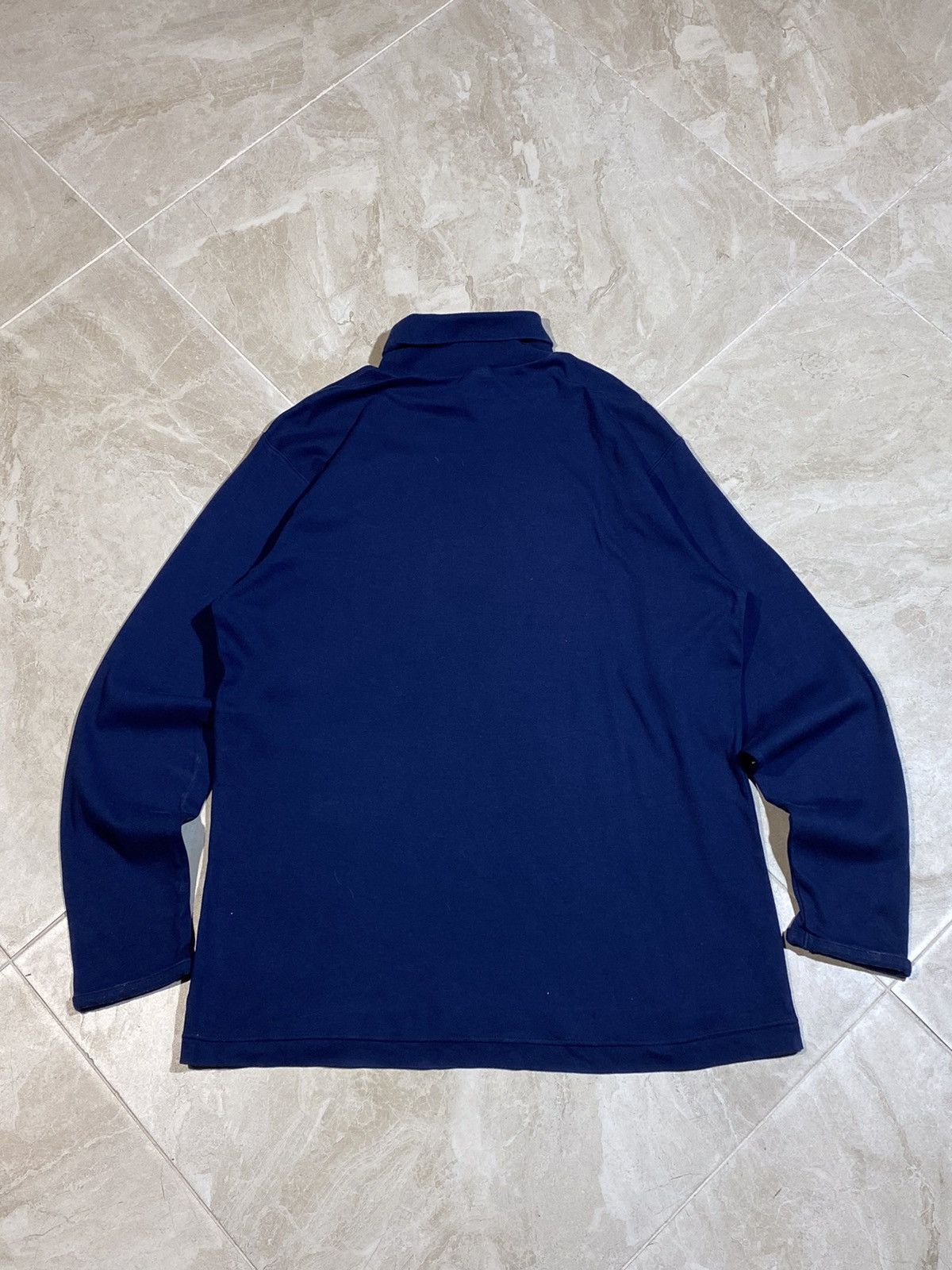 Nike 🔥 00s RARE NIKE TURTLENECK NAVY BLUE SWEATSHIRT VINTAGE Size US L / EU 52-54 / 3 - 9 Thumbnail
