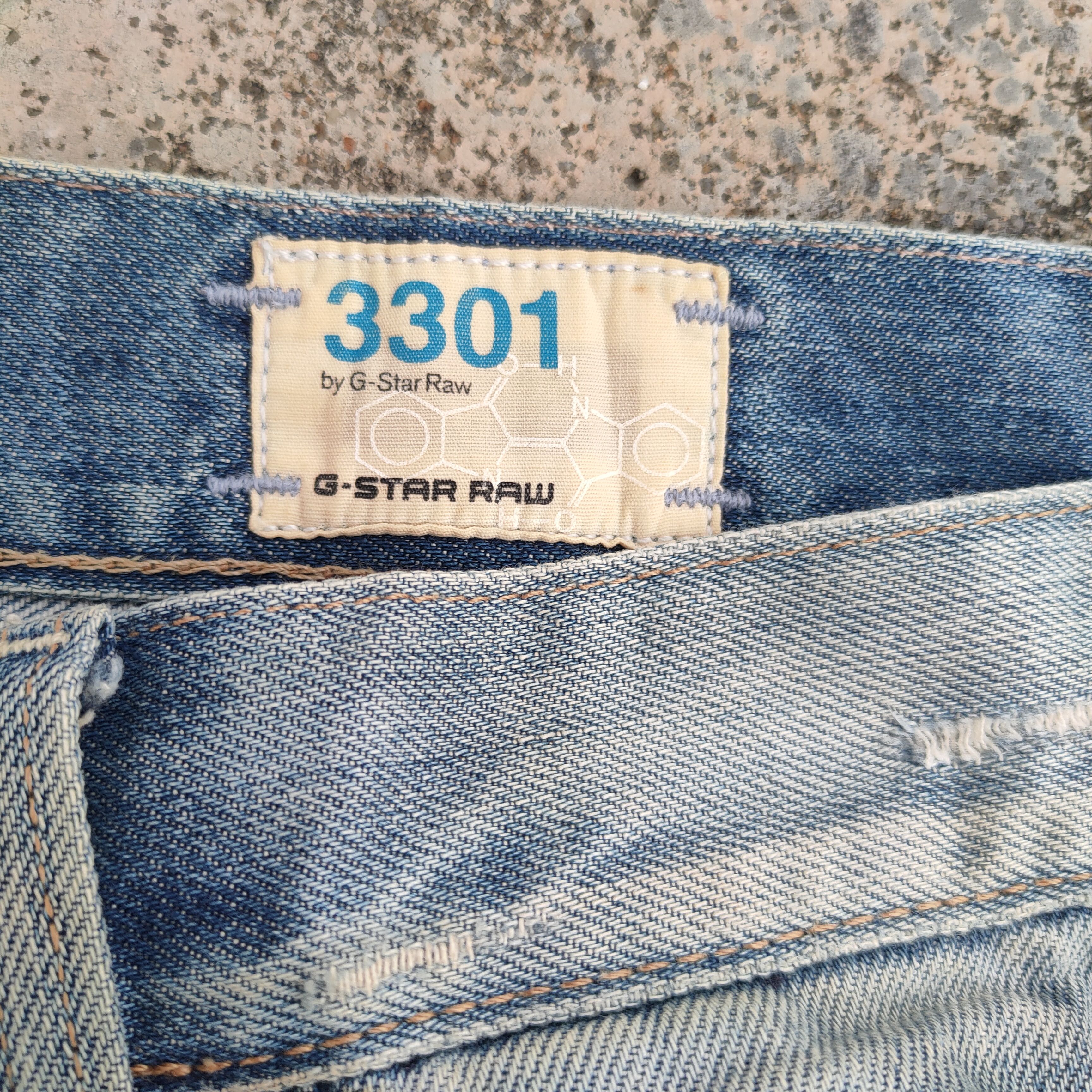 G-Star VINTAGE G RAW RIPPED FADED DENIM JEAN PANTS Size US 33 - 10 Thumbnail