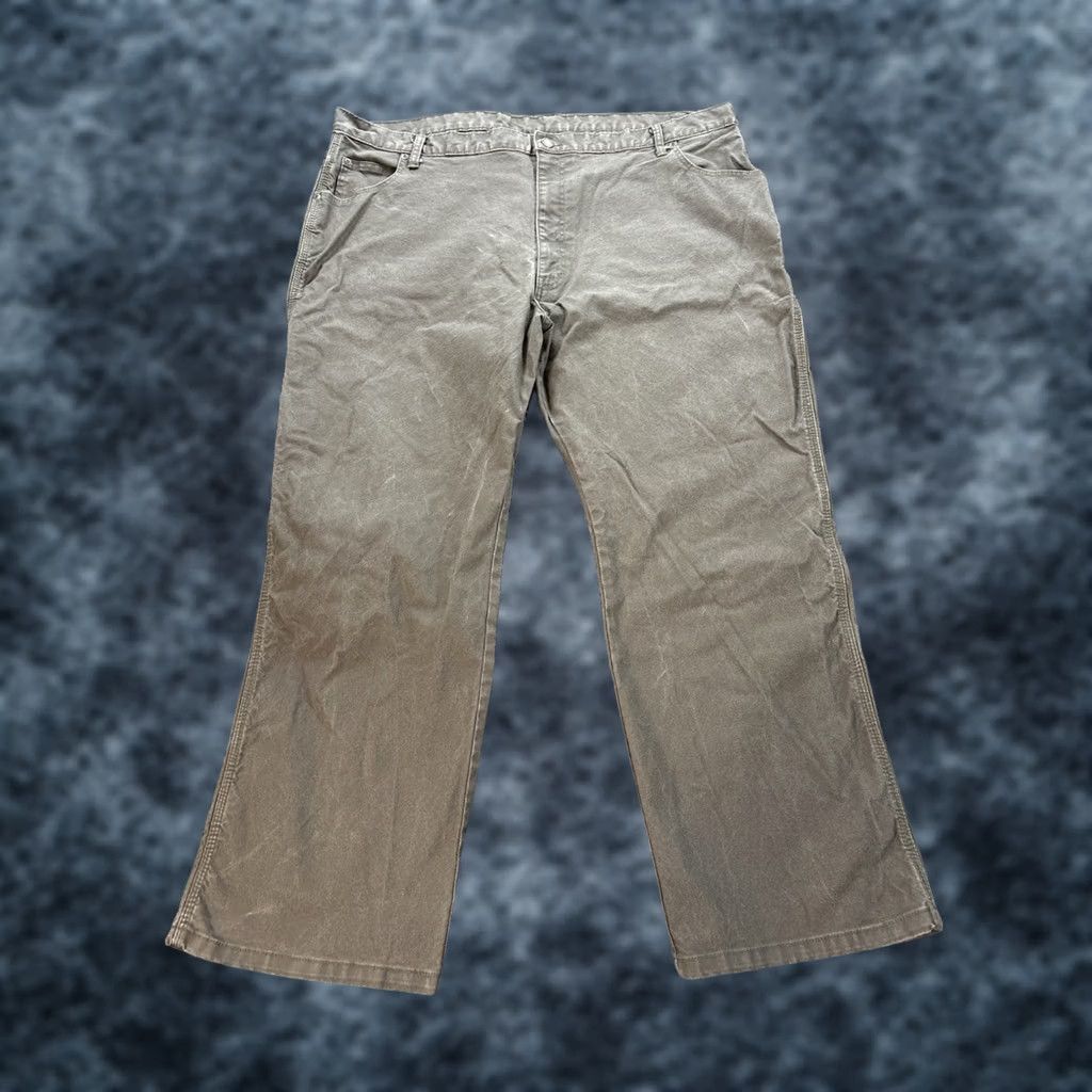 Dickies Dickies Carpenter Pants Mens 44x30 Brown Canvas Work Baggy Utility Y2K Pants Straight 5-Pocket Denim? Size US 44 / EU 60 - 1 Thumbnail