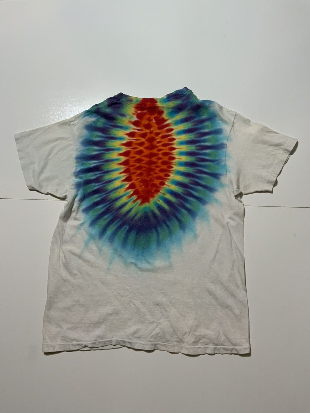 Vintage Vintage 80s Tie Dye Psychedelic Single Stitch S/S T-Shirt Size US L / EU 52-54 / 3 - 2 Thumbnail