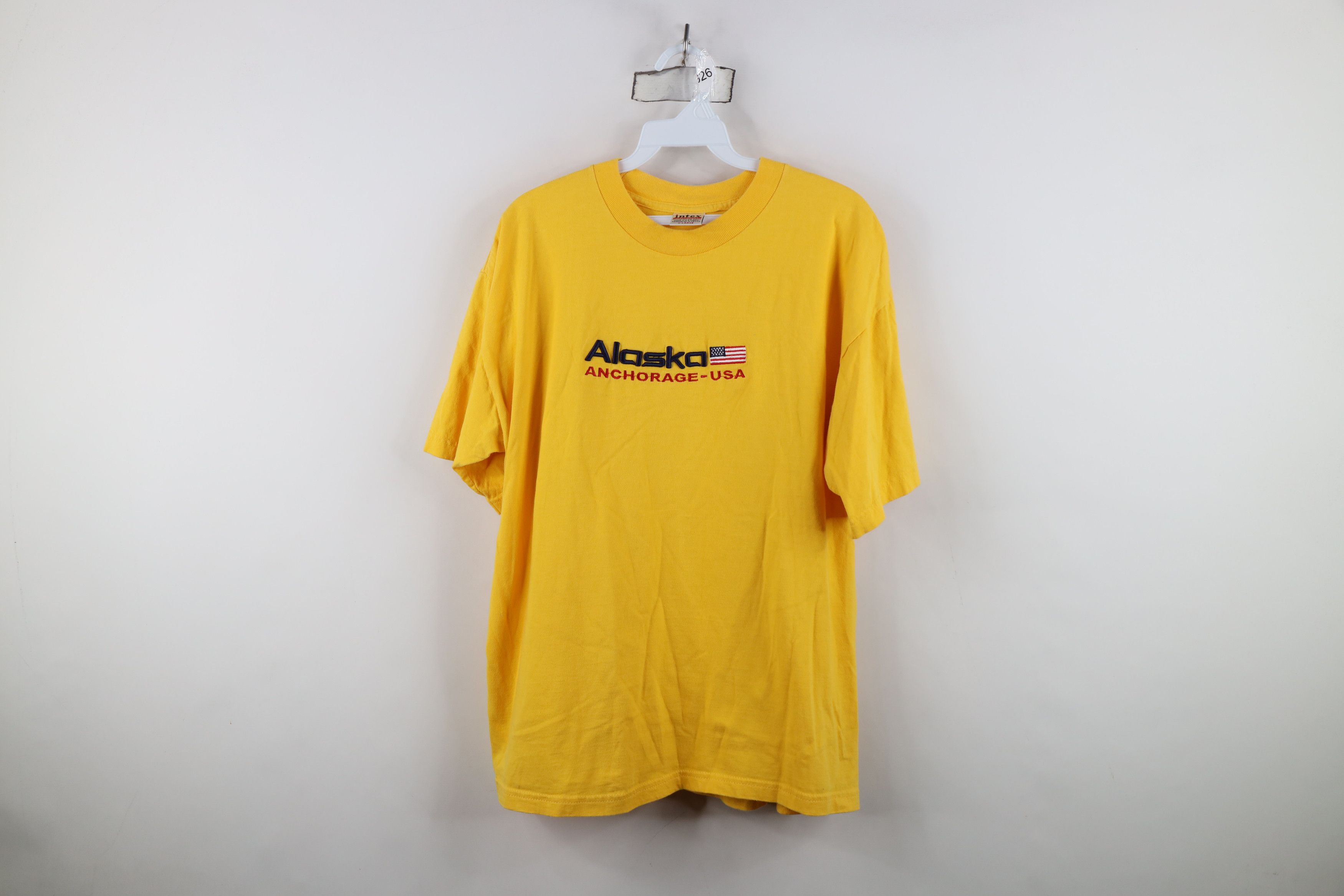 Vintage Vintage 90s Streetwear Anchorage Alaska USA Flag T-Shirt Size US XL / EU 56 / 4 - 1 Thumbnail