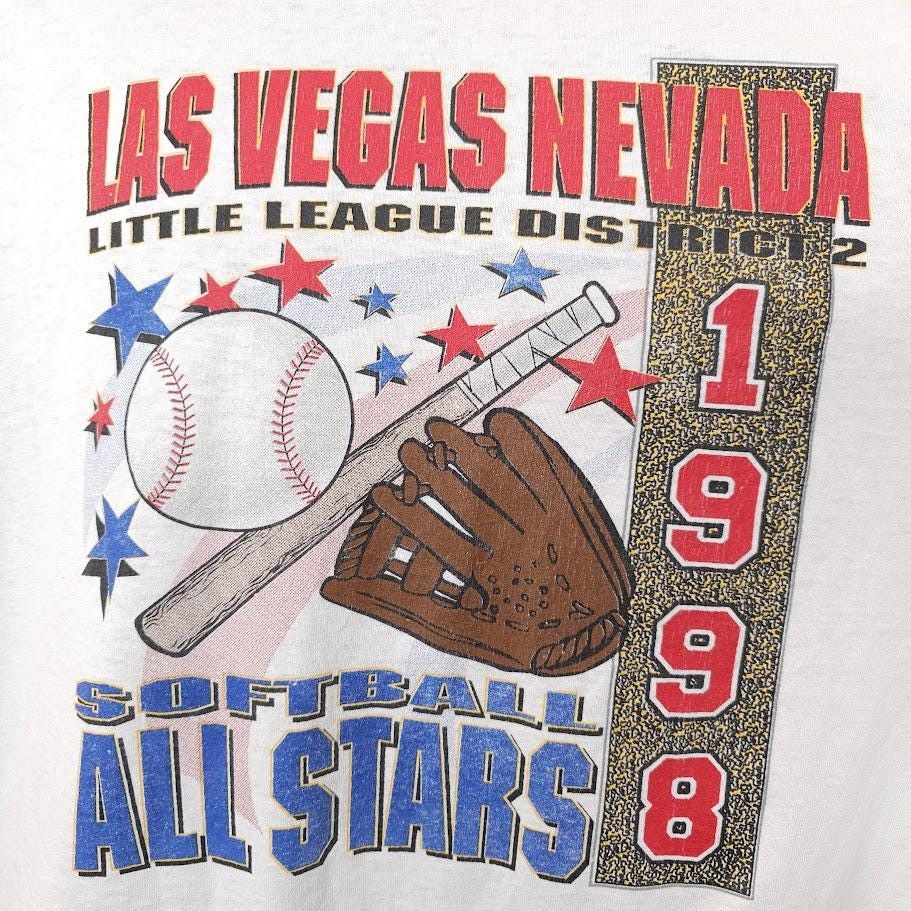 Vintage Vintage Softball All Stars T Shirt Mens Size Large White 90s Size US L / EU 52-54 / 3 - 2 Thumbnail