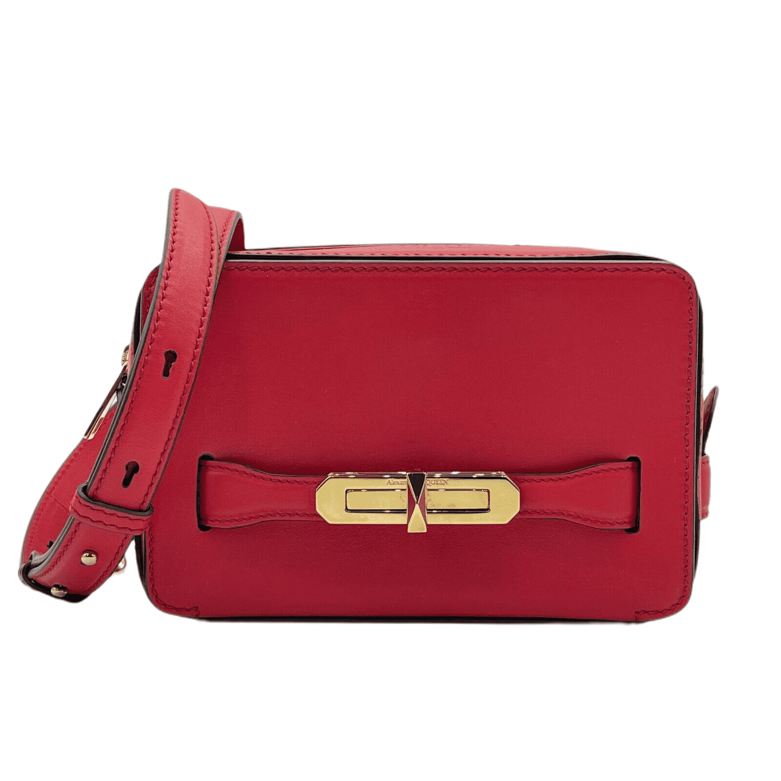 Alexander McQueen New Women's Myth Red Leather Crossbody Bag Size ONE SIZE - 1 Thumbnail