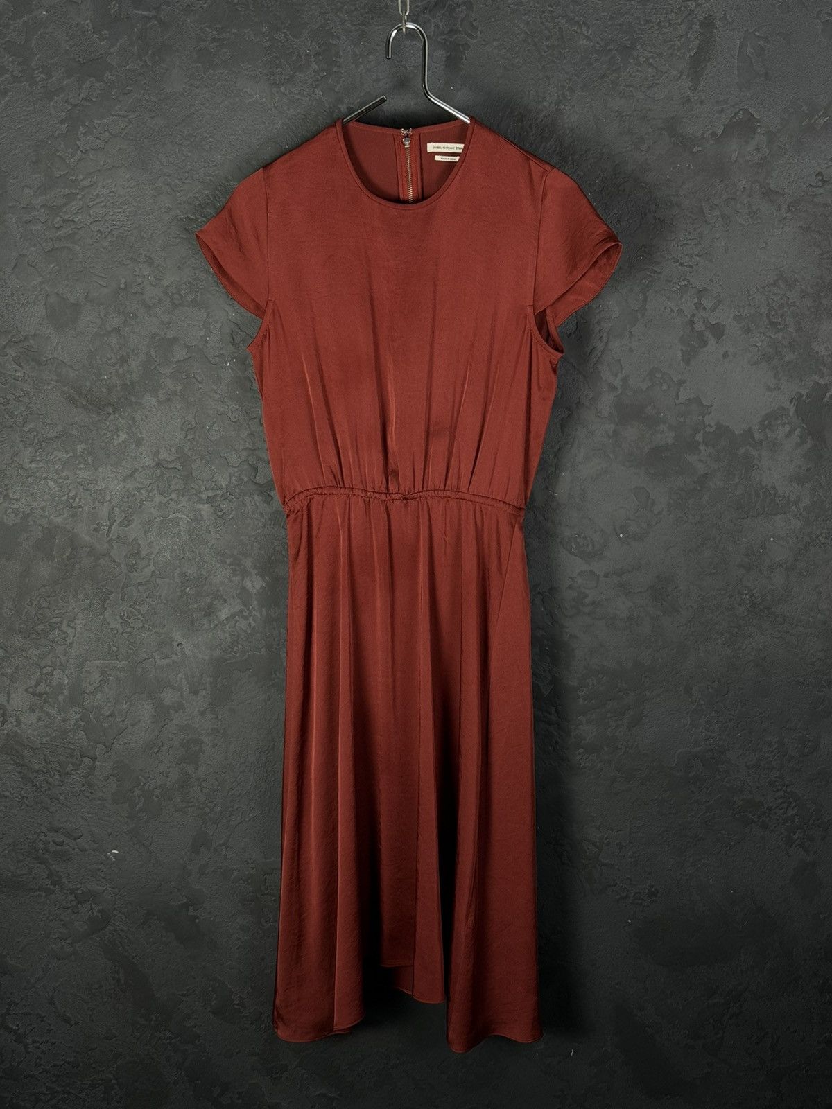 Isabel Marant Isabel Marant Etoile Burgundy Midi Dress With Sleeves Size XS / US 0-2 / IT 36-38 - 4 Thumbnail