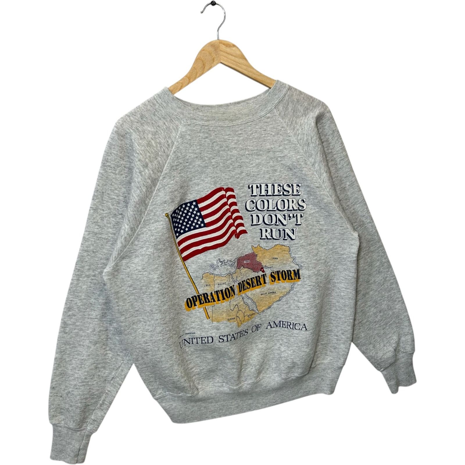 Vintage Vintage USA Operation Desert Storm Quote Crewneck XL Size US XL / EU 56 / 4 - 4 Thumbnail