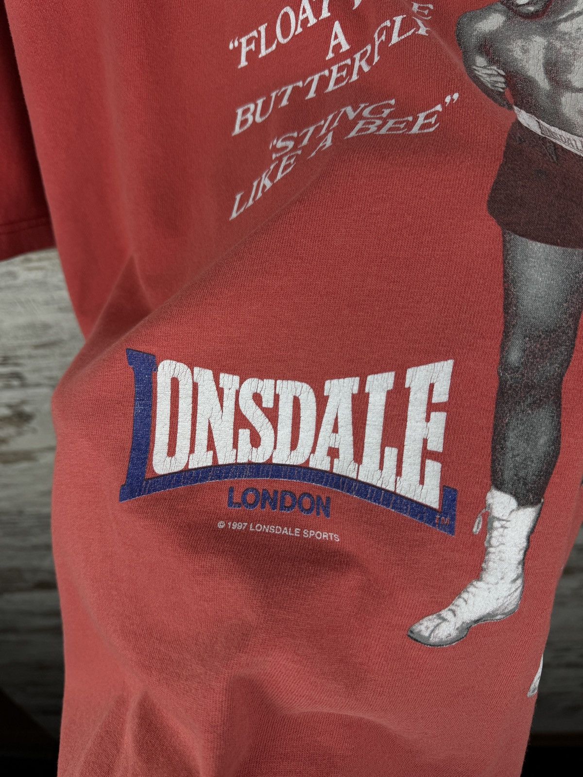 Lonsdale × Vintage Mens Vintage Lonsdale Muhammad Ali T-shirt 1997 tee rare Size US XL / EU 56 / 4 - 8 Thumbnail