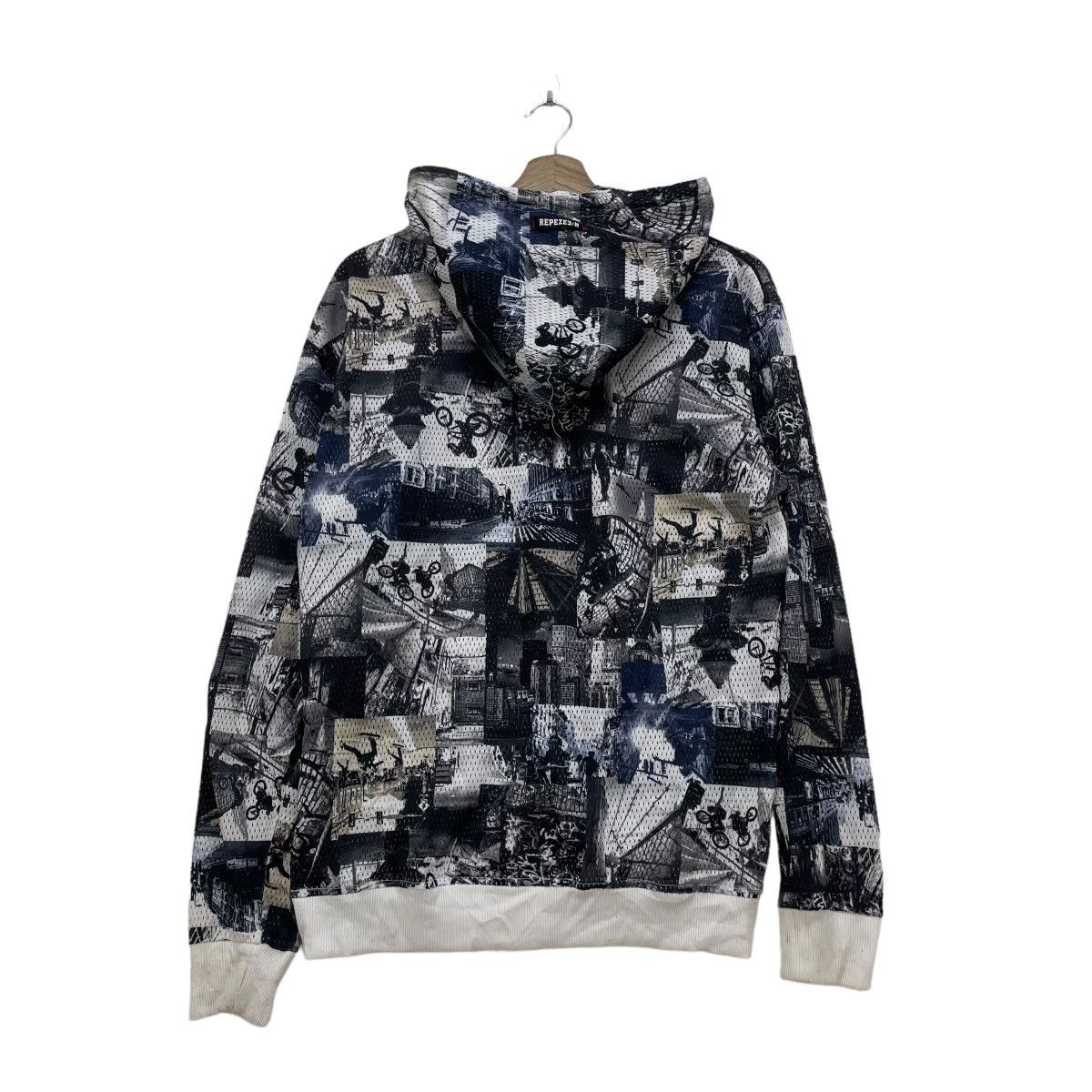 Japanese Brand Japanese Brand Outdoorsport Fullprint Mesh Hoodie Jacket Size US M / EU 48-50 / 2 - 2 Thumbnail