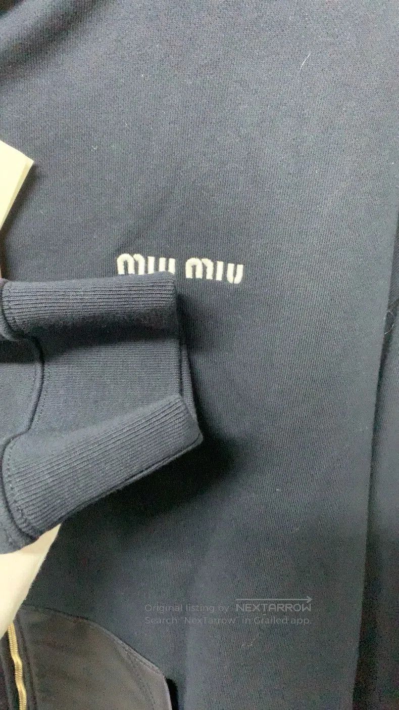Miu Miu Miu Miu Blue Hooded Zip Jacket. Size US M / EU 48-50 / 2 - 5 Thumbnail