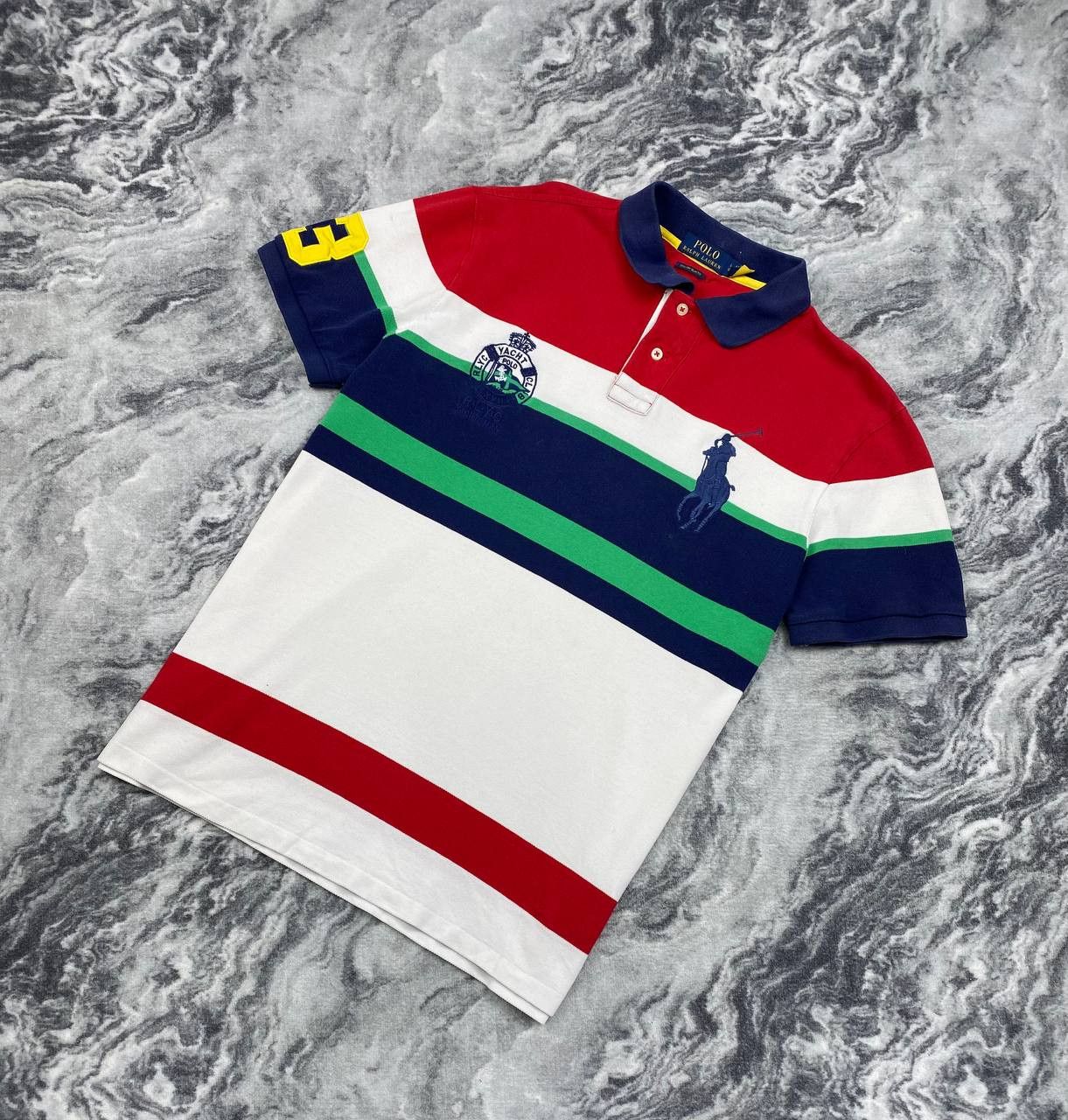 Vintage Polo Ralph Lauren Big Pony Rugby Shirt Striped