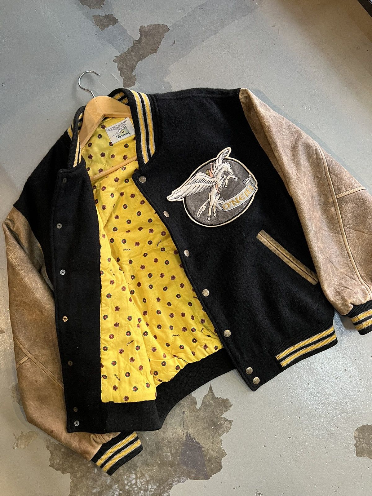 O'Neill Vintage 80’s O’neill Varsity Leather Jacket Size US M / EU 48-50 / 2 - 5 Thumbnail