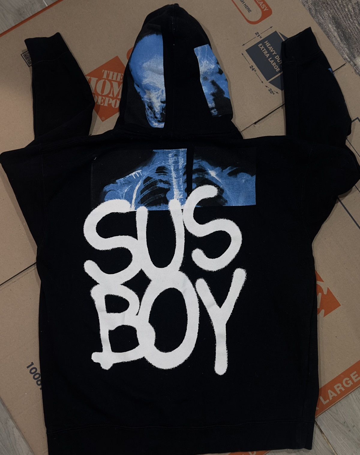 G59 Records × Lil Peep × Sus Boy (XL) Xray hoodie *SUSBOY