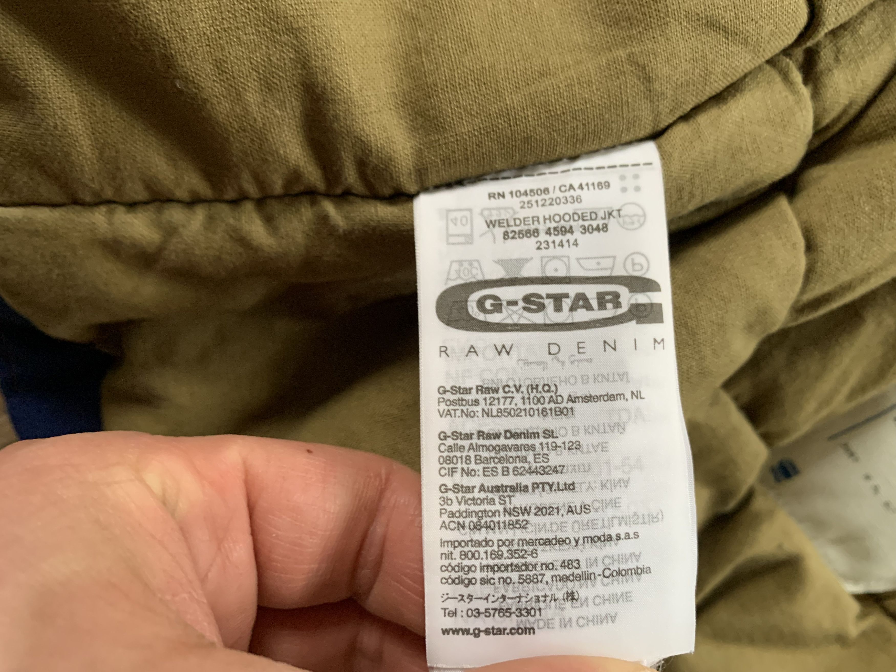 G-Star G Star Raw Blue Welder Hooded Jacket Size US L / EU 52-54 / 3 - 12 Thumbnail