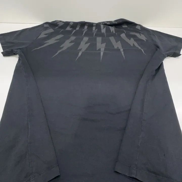 Neil Barrett Neil Barrett Black Lightning Print T-Shirt -2507 Size US XXL / EU 58 / 5 - 9 Thumbnail