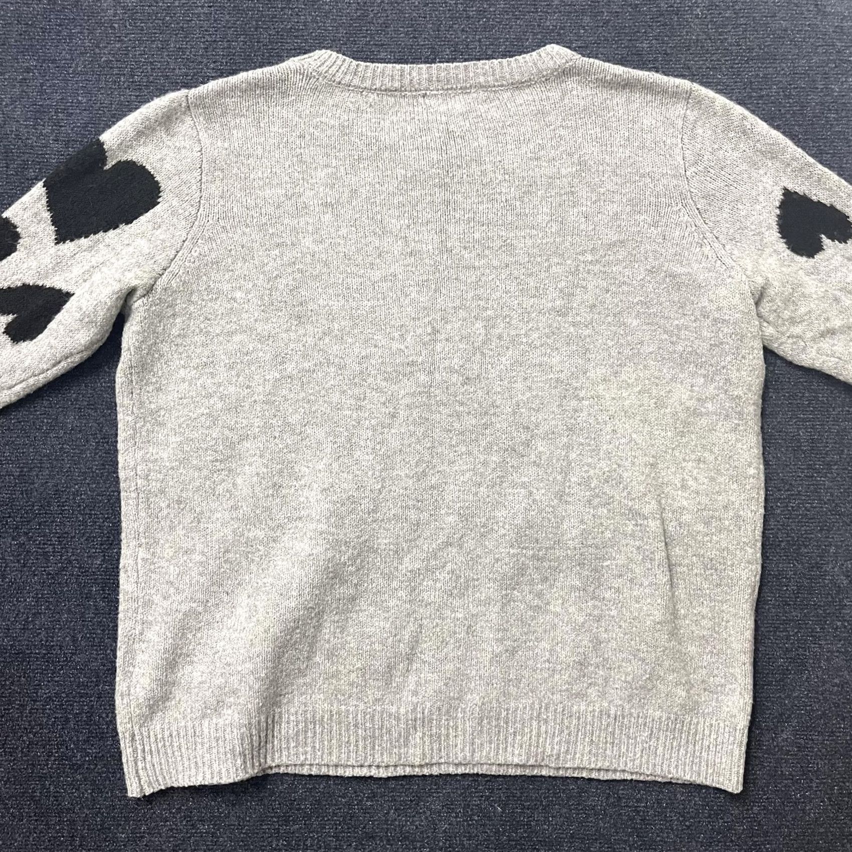 Vintage VINTAGE Cupcakes And Cashmere Sweater Womens 1X Gray Heart Sleeve Knit Pullover Plus Size XL / US 12-14 / IT 48-50 - 5 Thumbnail