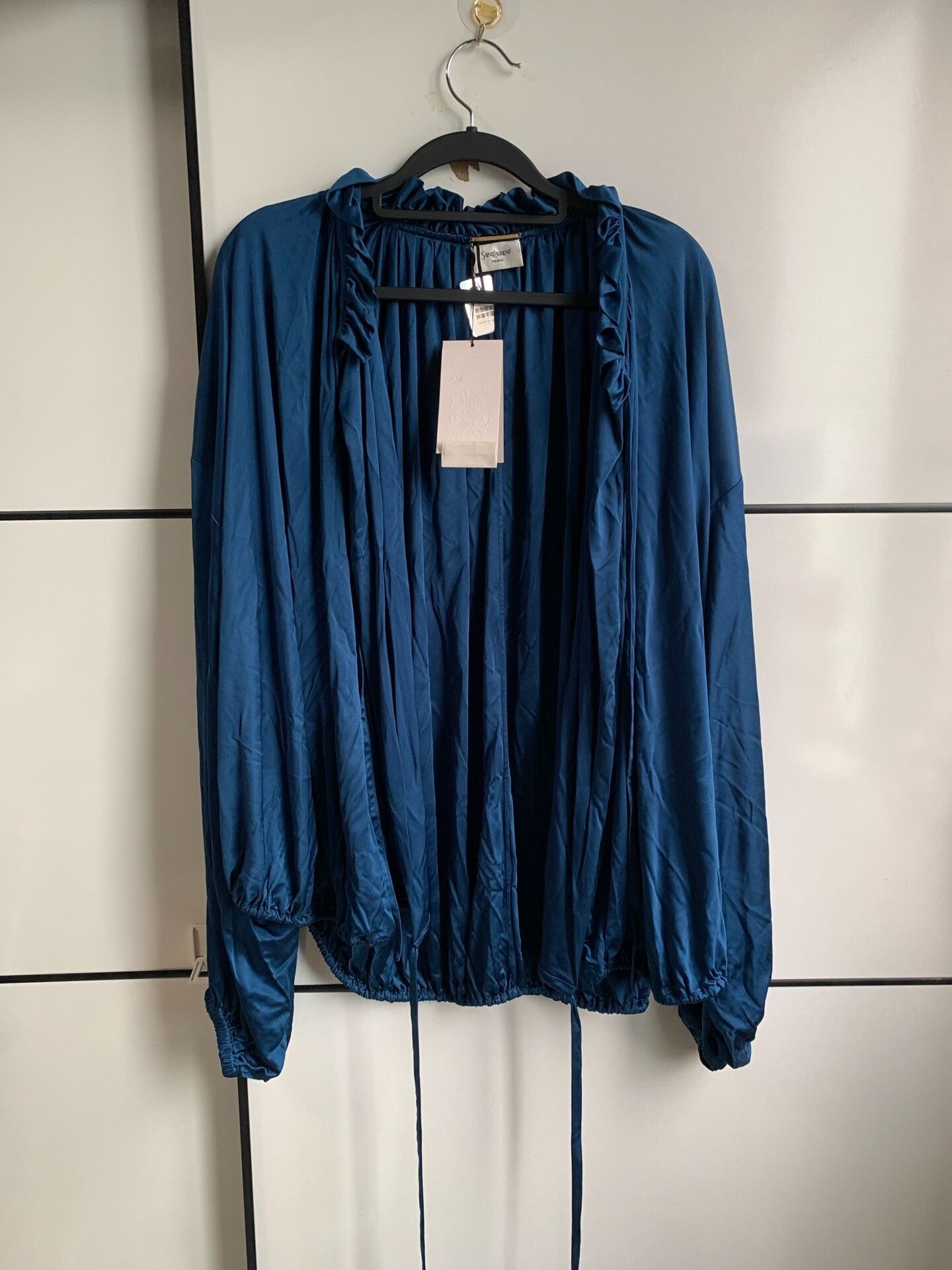 Saint Laurent Paris Saint Laurent Pleated Women's Top Size M / US 6-8 / IT 42-44 - 1 Thumbnail