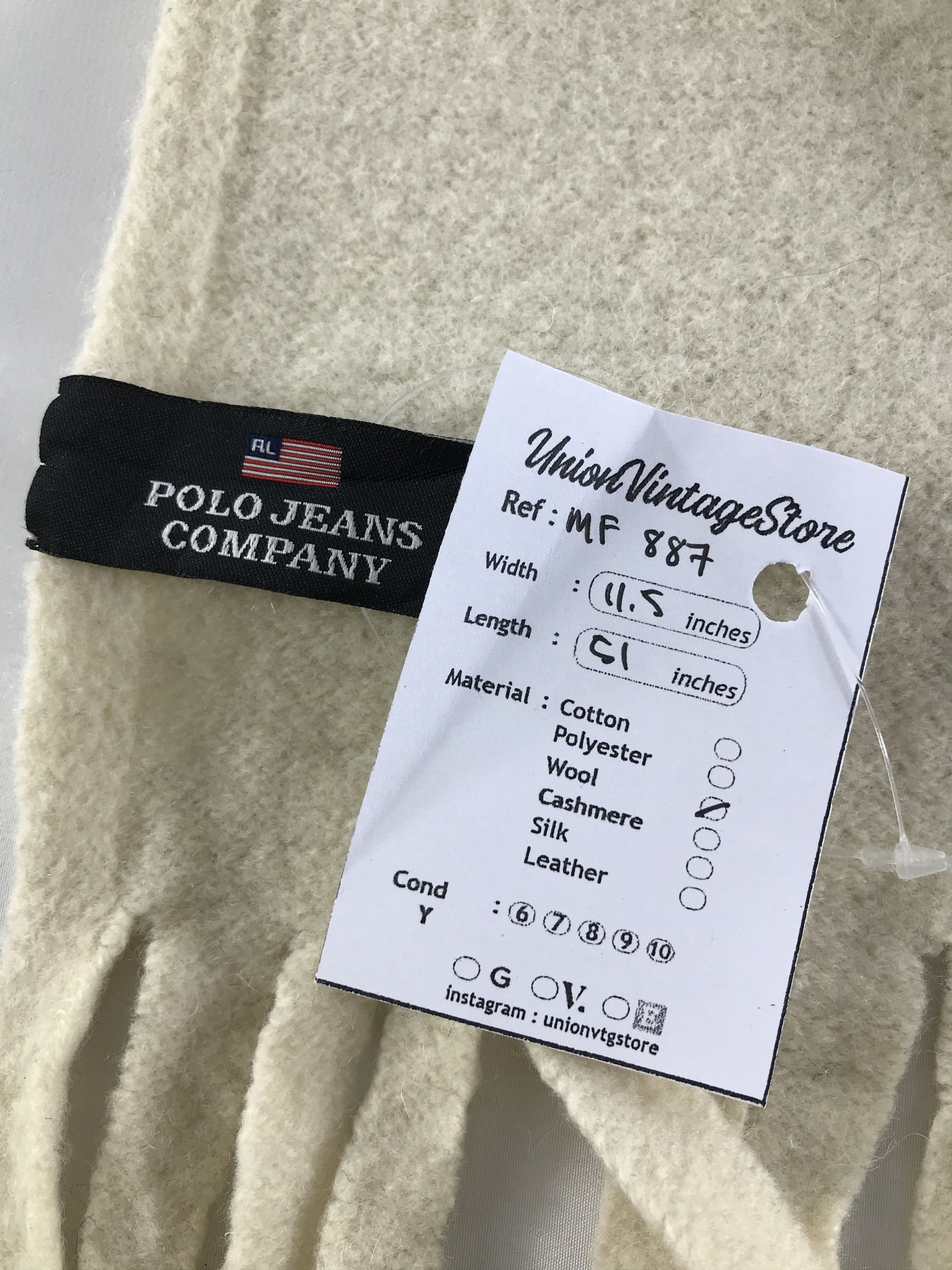 Polo Ralph Lauren Vintage Polo Ralph Lauren Scarf/Muffler/Neckwear MF887 Size ONE SIZE - 4 Thumbnail
