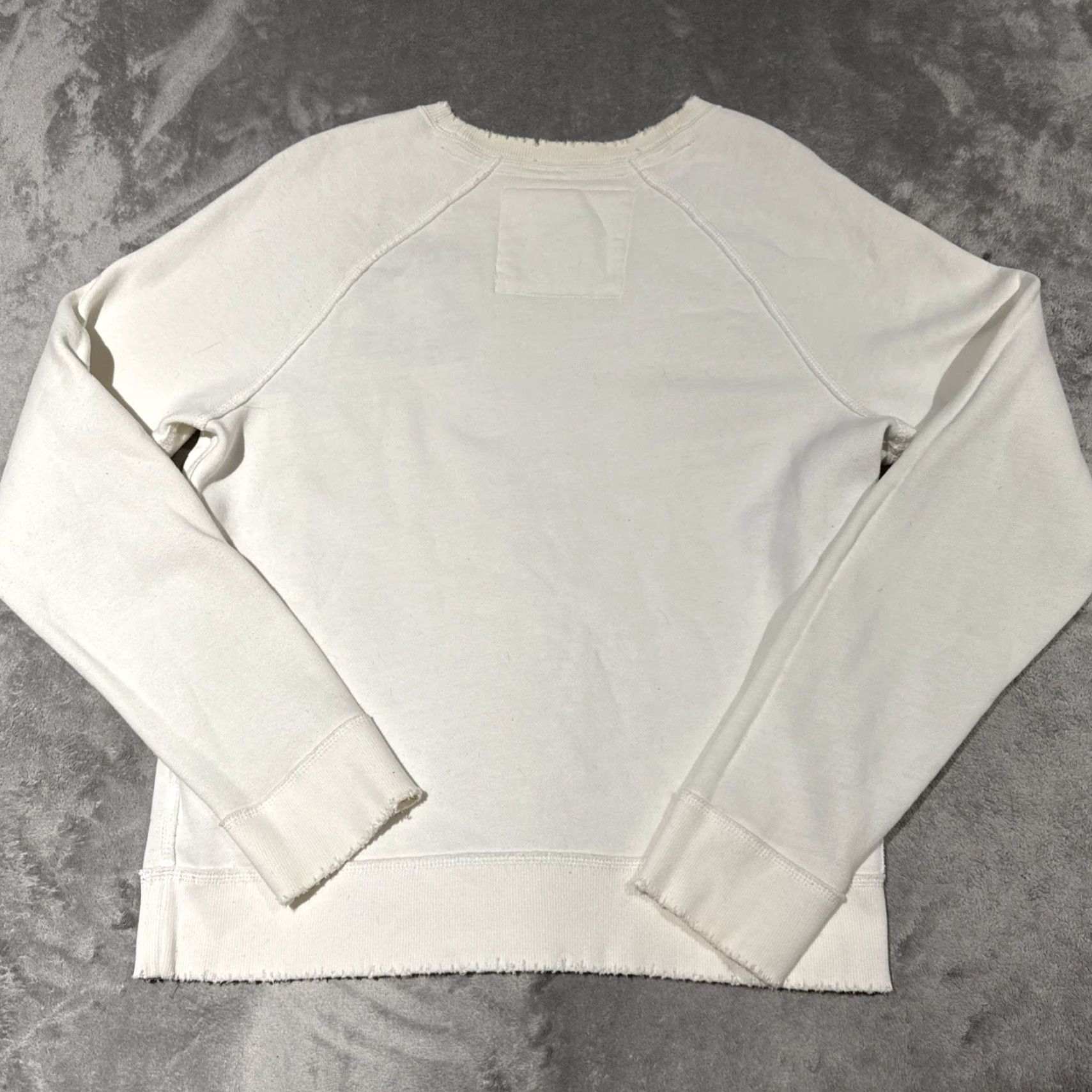 Abercrombie & Fitch Abercrombie & Fitch Shirt Mens Large White Muscle Sweatshirt Spellout Track Crew Size US L / EU 52-54 / 3 - 7 Thumbnail
