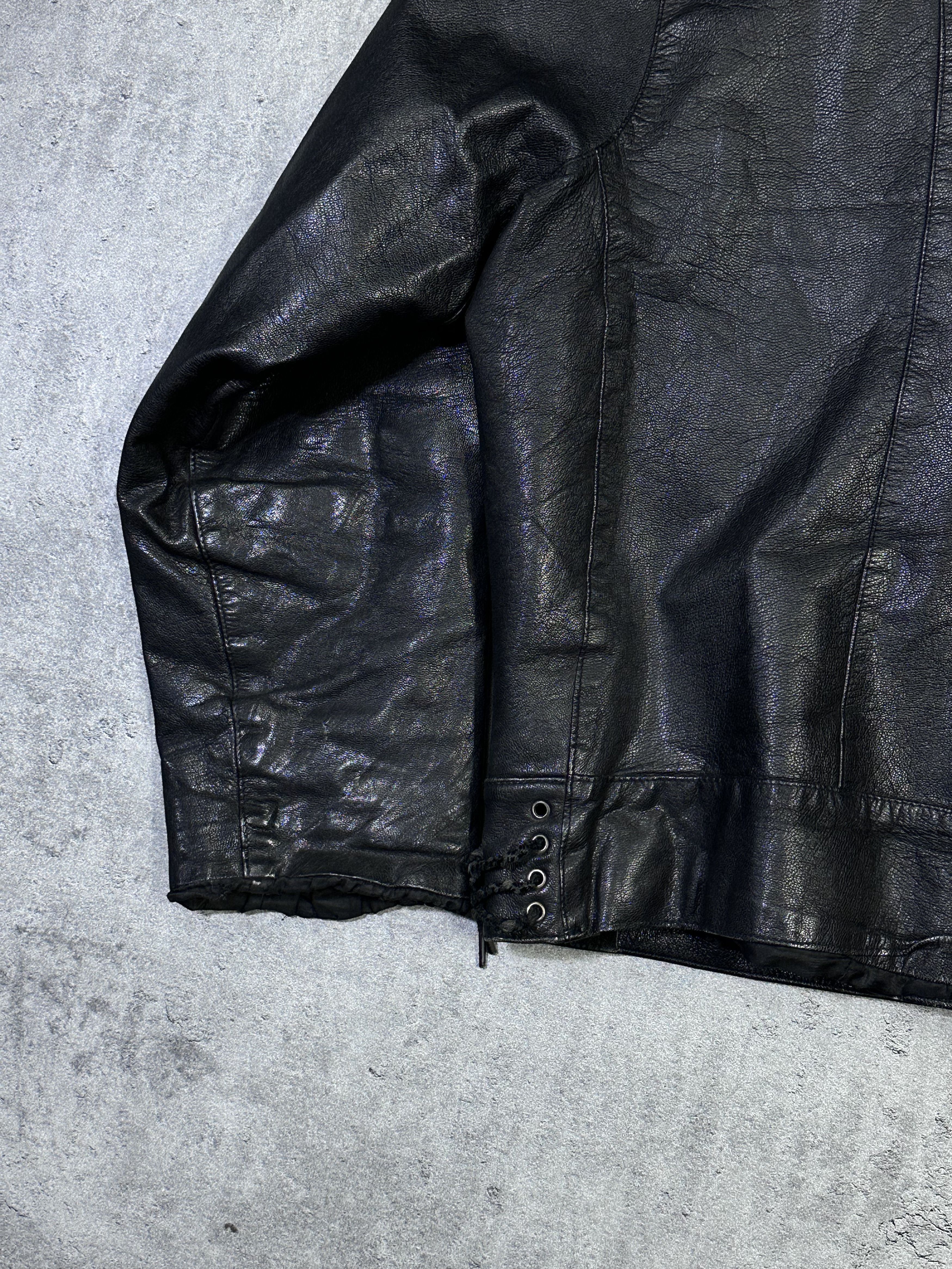 Vintage Vintage 60s/70s swedish leather ramones jacket black Size US L / EU 52-54 / 3 - 9 Thumbnail