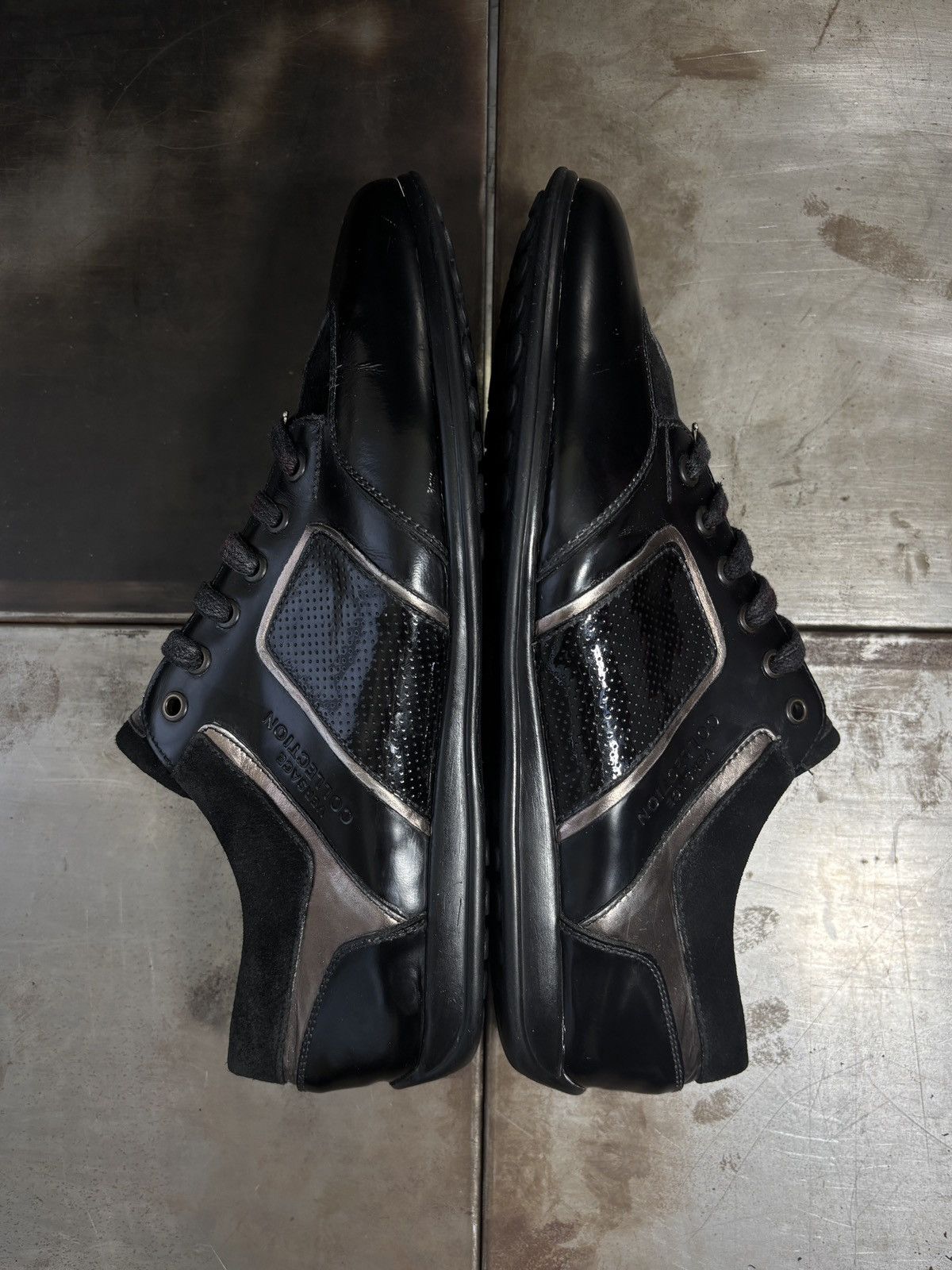 Versace 2000s Versace Collection Sneakers Patent Leather GATs Euro Size US 9 / EU 42 - 12 Thumbnail