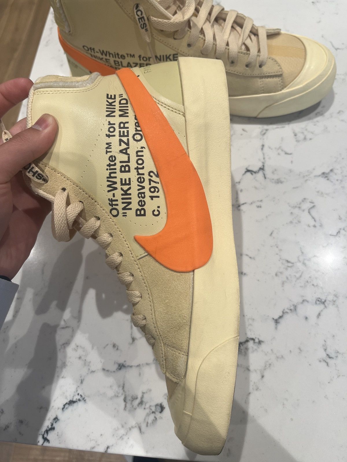 Nike × Off-White Nike Blazer Mid Off-White All Hallow's Eve Size US 9.5 / EU 42-43 - 11 Thumbnail