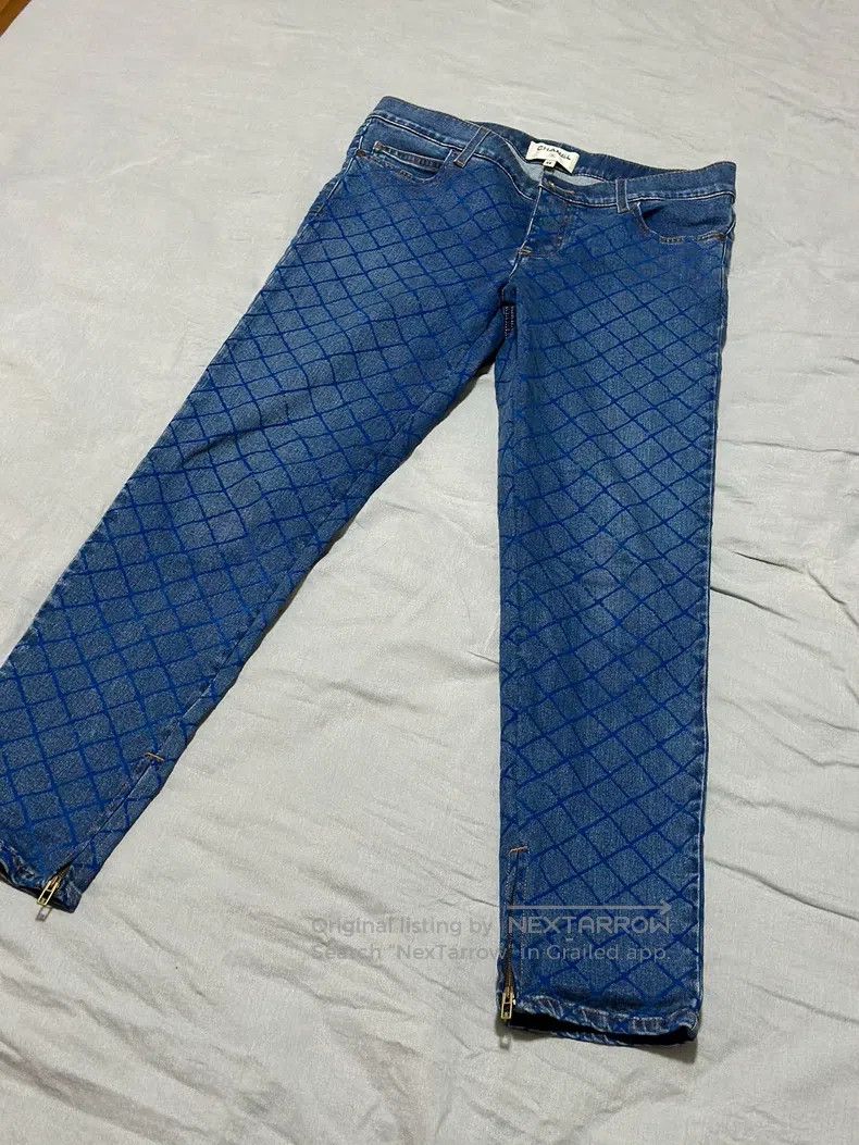 Chanel Chanel Diamond check jeans Size 25" / US 0 / IT 36 - 7 Thumbnail