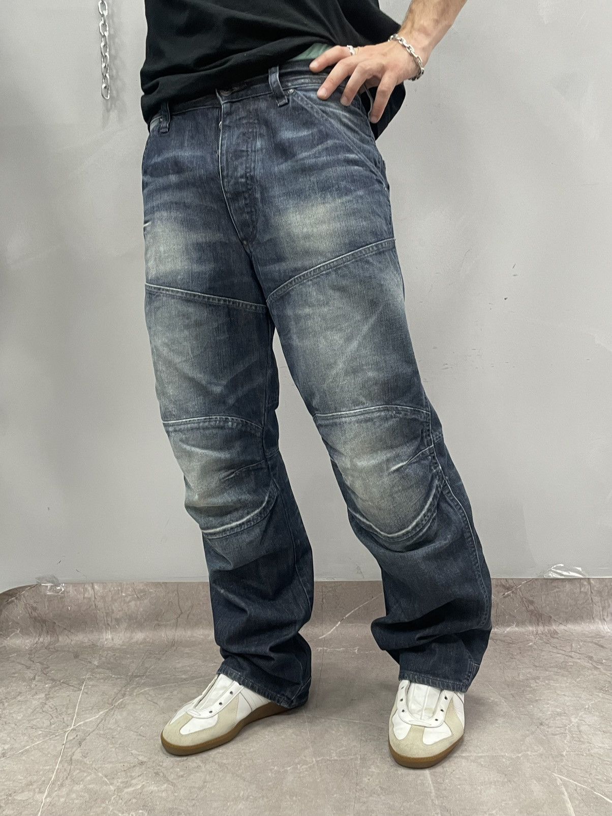 G-Star G star raw washed wide baggy pants y2k margiela style hype Size US 31 - 4 Thumbnail