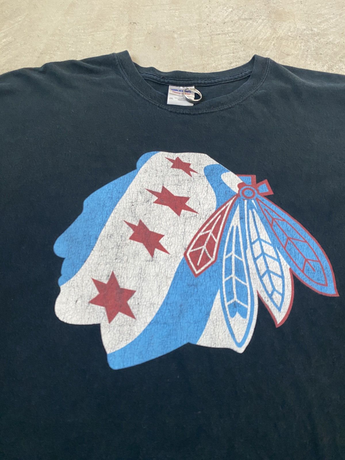 NHL NHL Chicago Blackhawk’s Logo TShirt Size US XXL / EU 58 / 5 - 3 Thumbnail