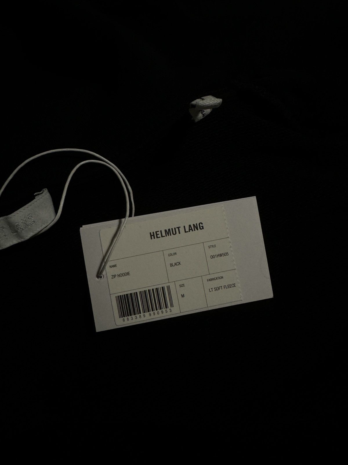 Helmut Lang Black zip hoodie helmut lang Size US M / EU 48-50 / 2 - 1 Thumbnail