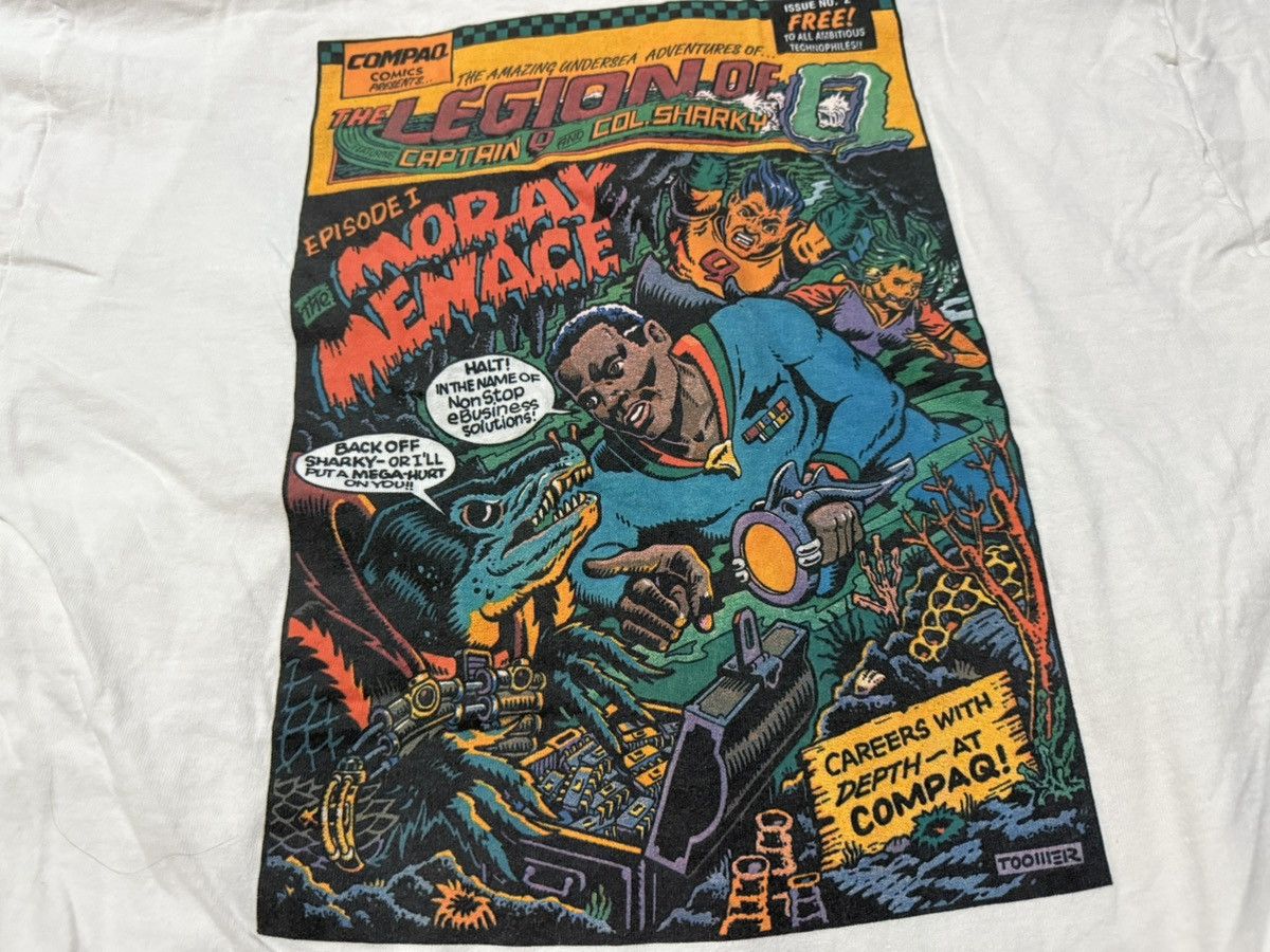 Vintage Vintage 90s 2000s Compaq Comics T Shirt Size US XL / EU 56 / 4 - 5 Thumbnail