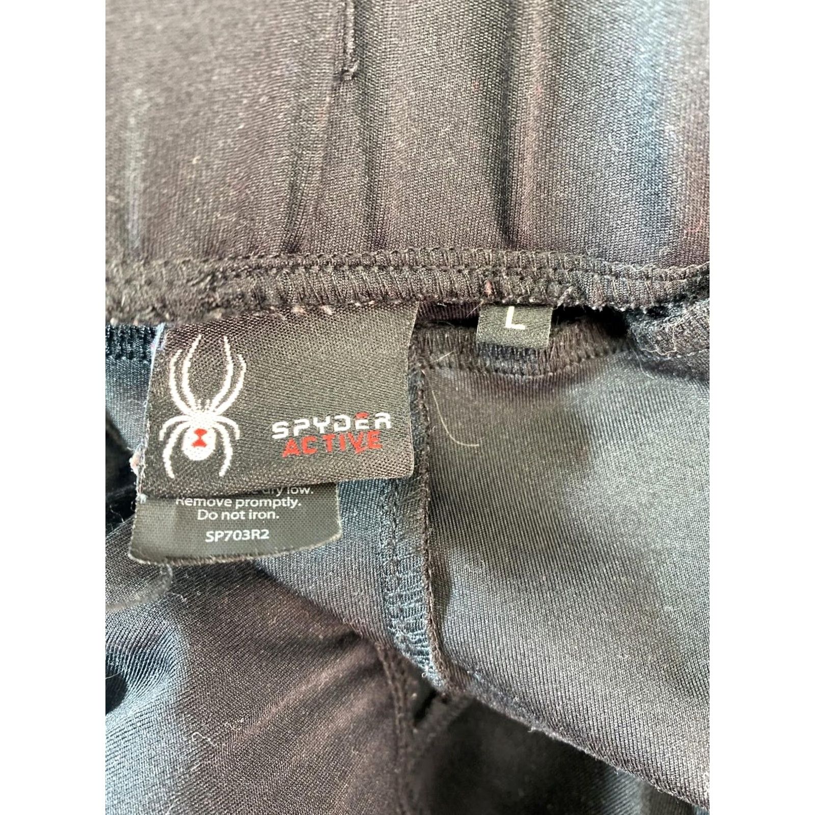 Vintage Spyder Active Lightweight Nylon Pants Black L Women Jogger Activewear Gym & Training Lightweight Nylon Pants Black L Women Jogger Active Spyder Size 36" / US 14 / IT 50 - 3 Thumbnail