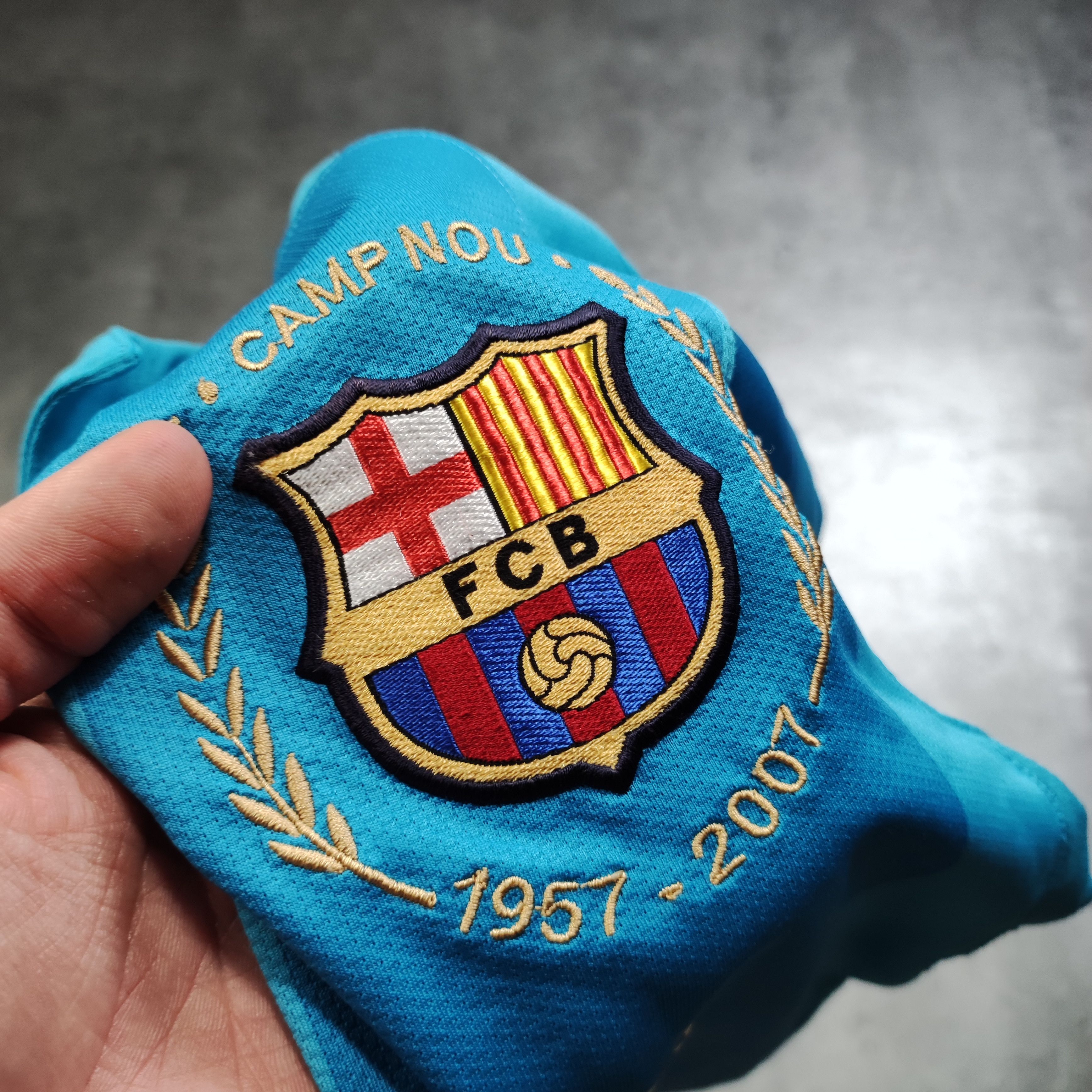 Vintage RARE FC Barcelona 2007 Away Nike Football Camp Nou Jersey Size US M / EU 48-50 / 2 - 6 Thumbnail