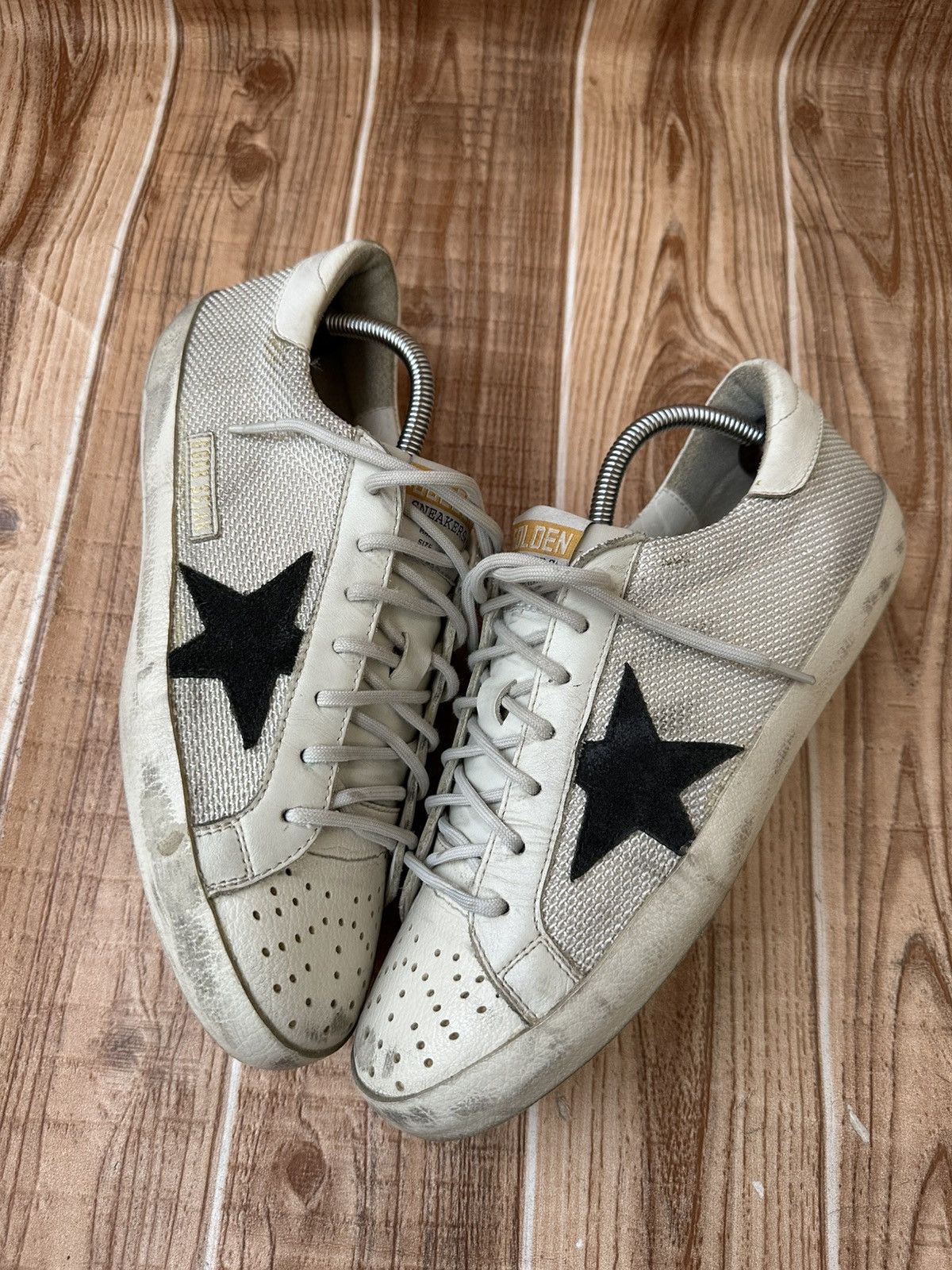 Golden Goose Golden Goose Superstar White Mesh GGDB Lowtops Size US 9 / EU 42 - 5 Thumbnail