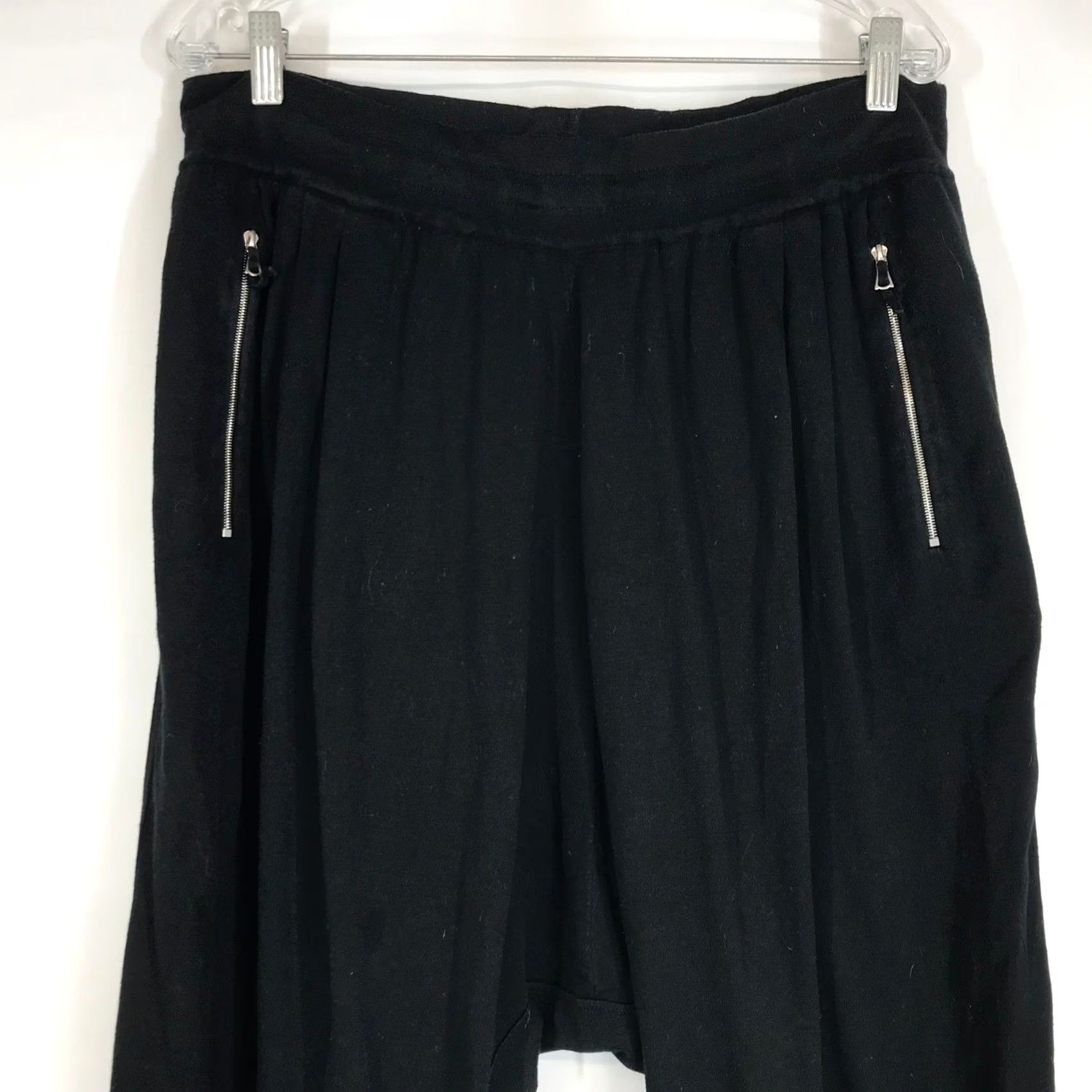 Nike Nike ESC Every Stitch Considered Black Silk Blend Harem Drop Crotch Pants L Size 36" / US 14 / IT 50 - 2 Thumbnail