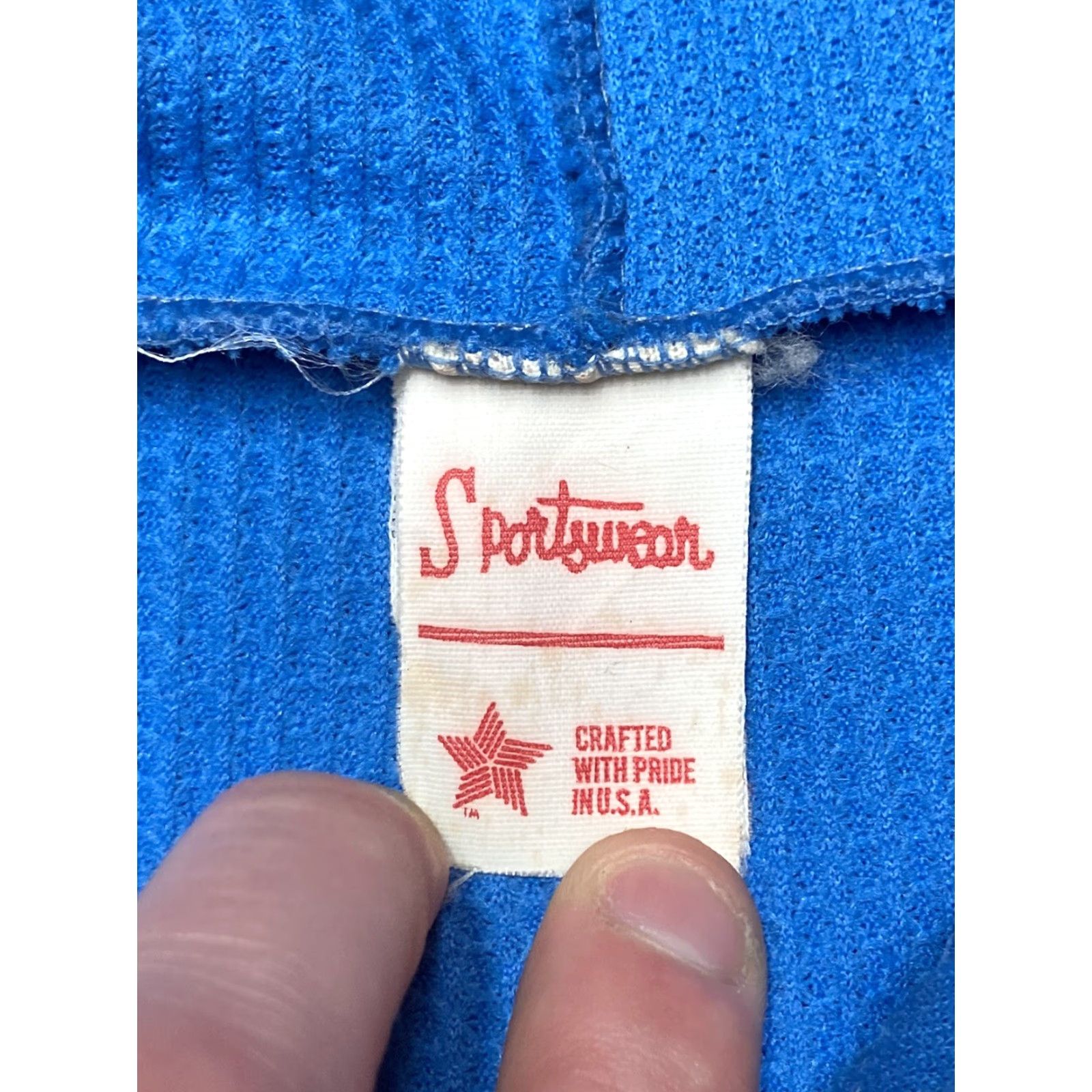 J Brand VINTAGE Vintage sportswear brand waffle knit hoodie thermal zip light blue 70s 80s Large Size US L / EU 52-54 / 3 - 4 Thumbnail