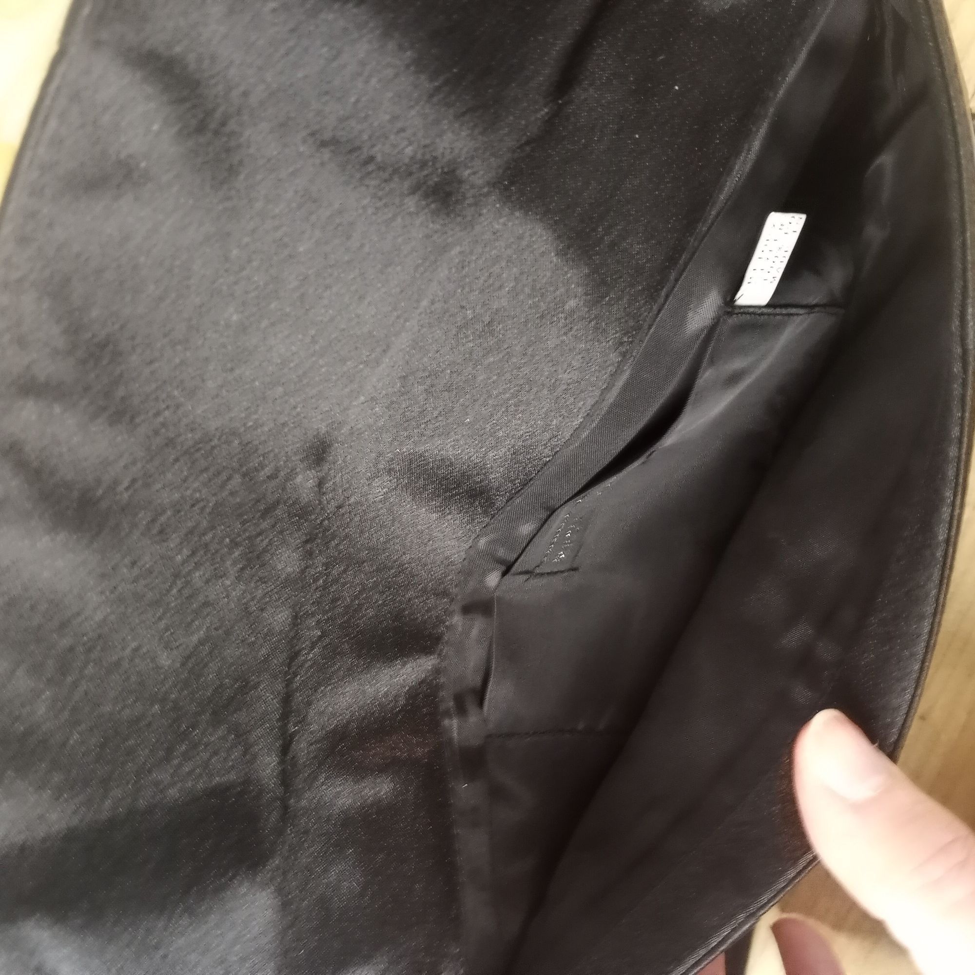 Other Bijoux Terner Black Satin Envelope Clutch Size ONE SIZE - 3 Thumbnail