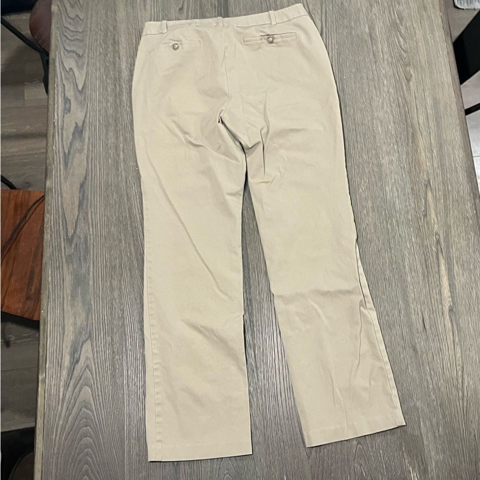 Dockers Dockers Khaki Dress Pants Straight Leg Flat Front Mid Rise12 Size 34" / US 12 / IT 48 - 9 Thumbnail