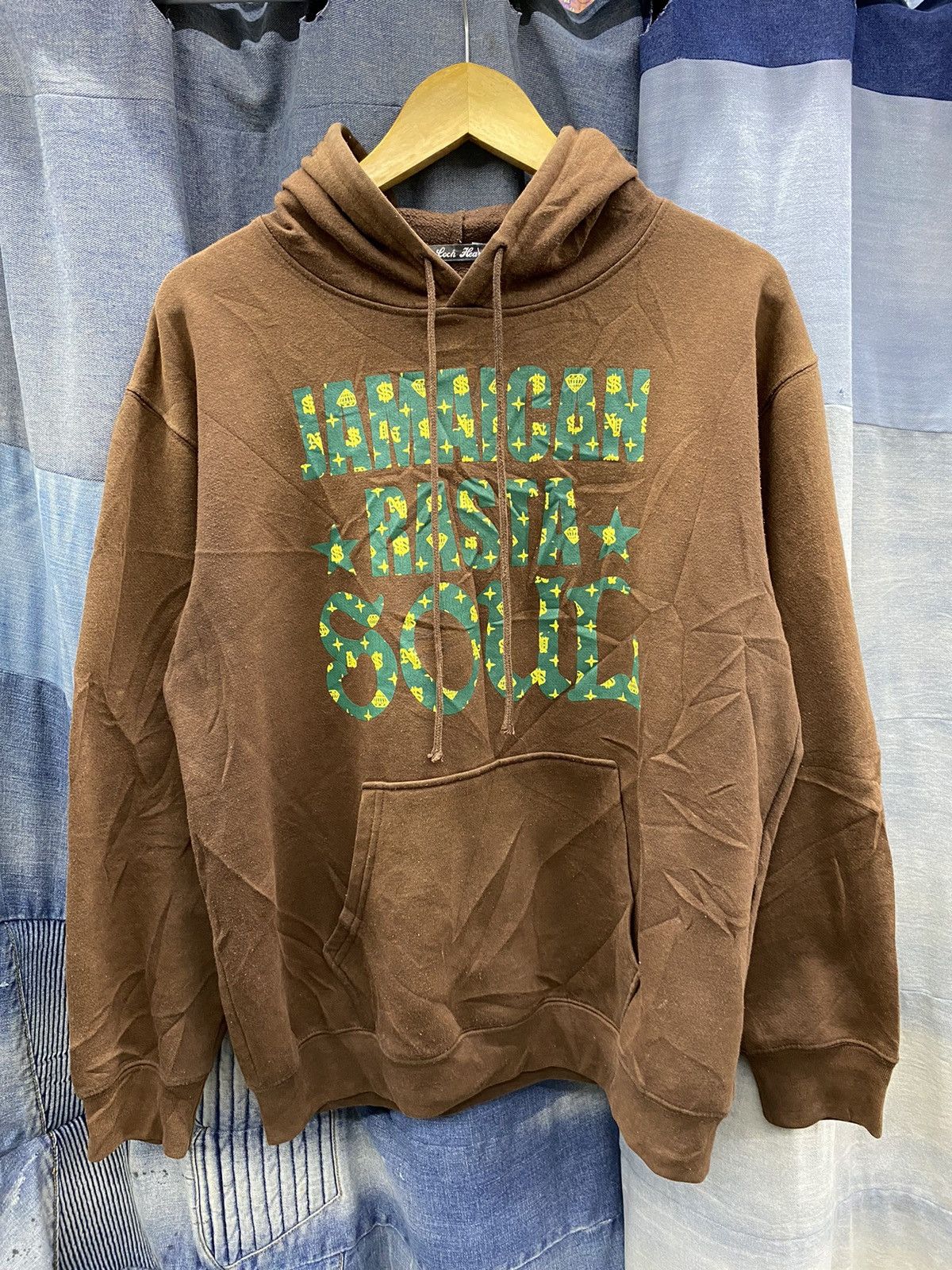 jamaican rasta soul brown hoodie japan brand